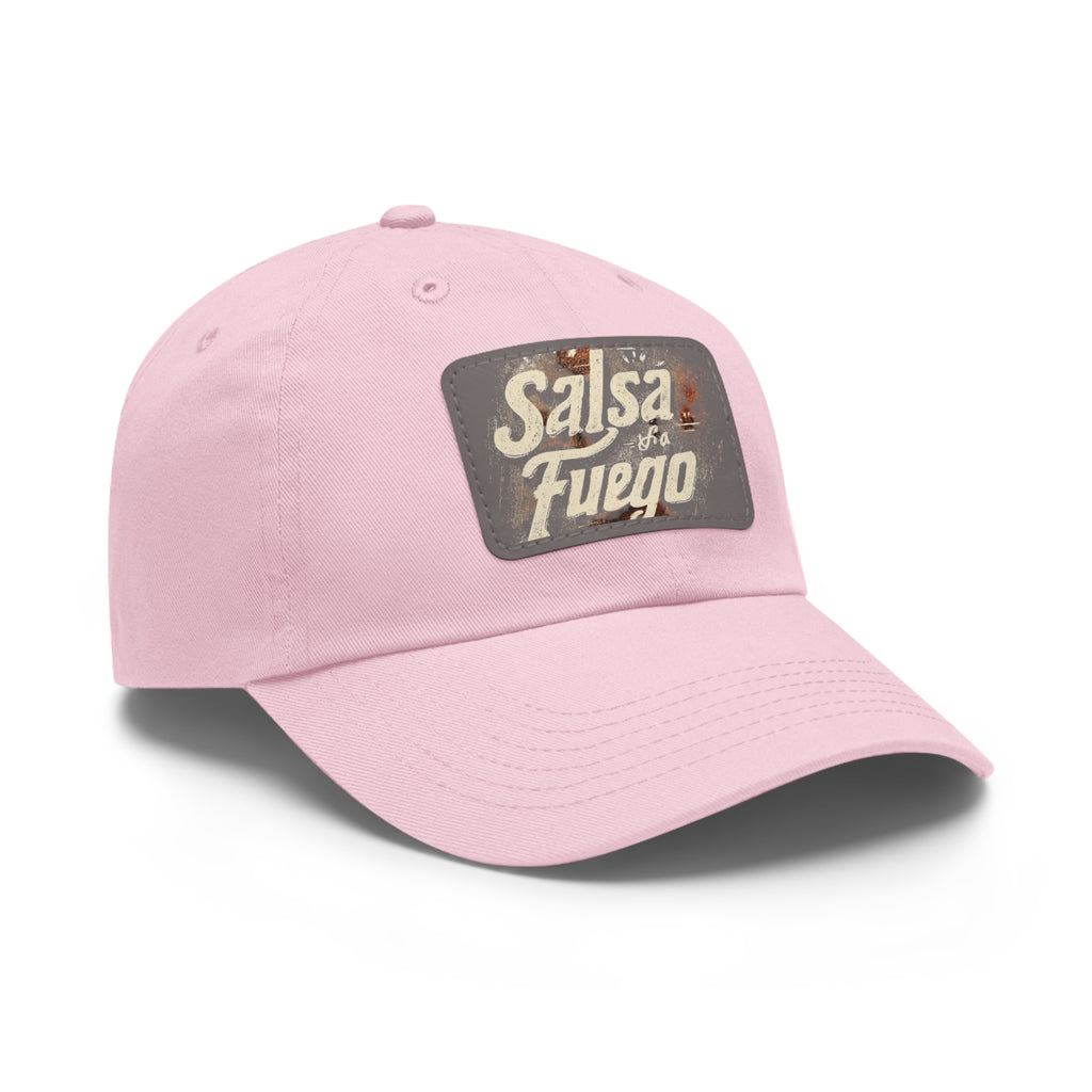 Salsa Fuego Dad Hat with Leather Patch (Rectangle)