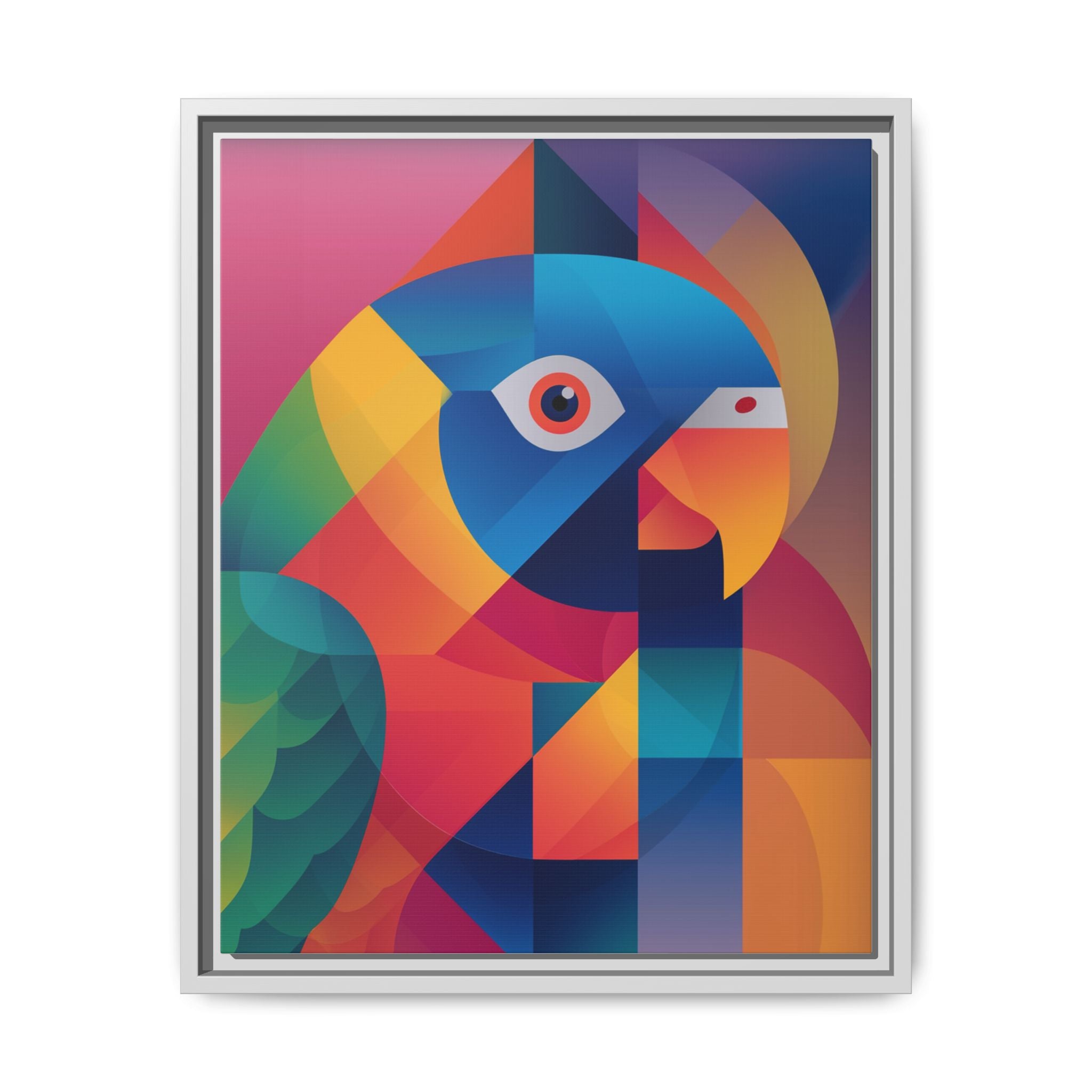 Prismatic Parrot: Cubist Deconstruction, Geometric Color Explosion   |  Personalized & Custom Orders Available