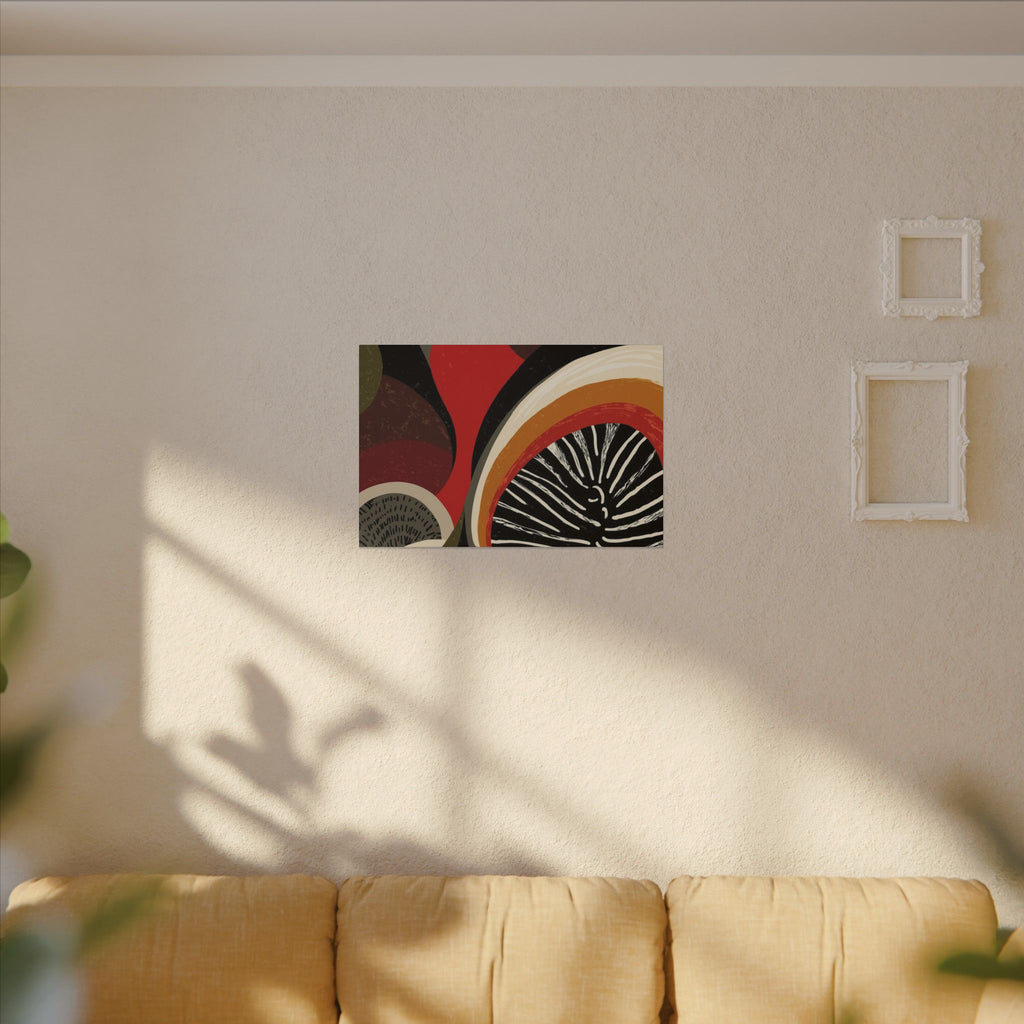 Harmonic Convergence: Organic Geometry, Mid-Century Modern Abstract, Earthy Palette Composition   |   Custom Orders Accepted