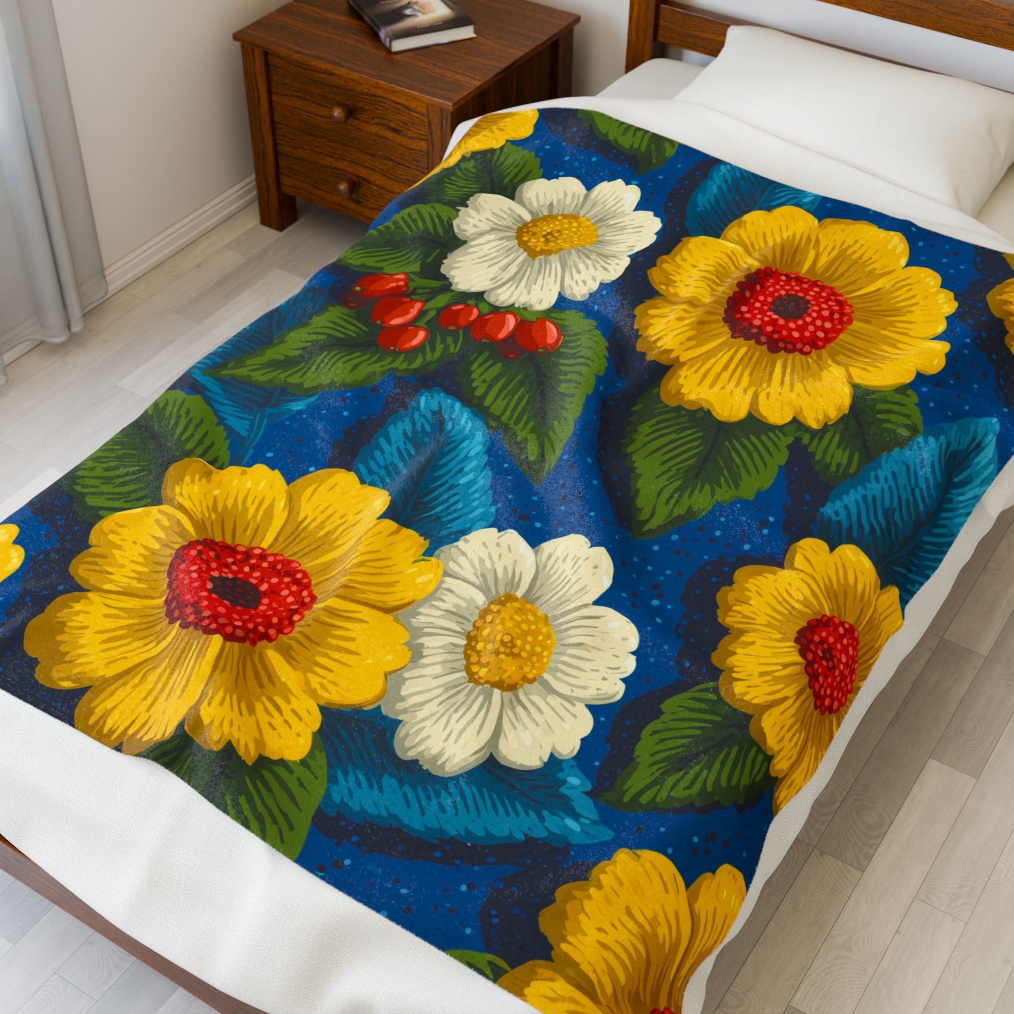 Floral Symphony: Vibrant Daisy Burst, Graphic Botanical Design   |   Custom Orders Accepted