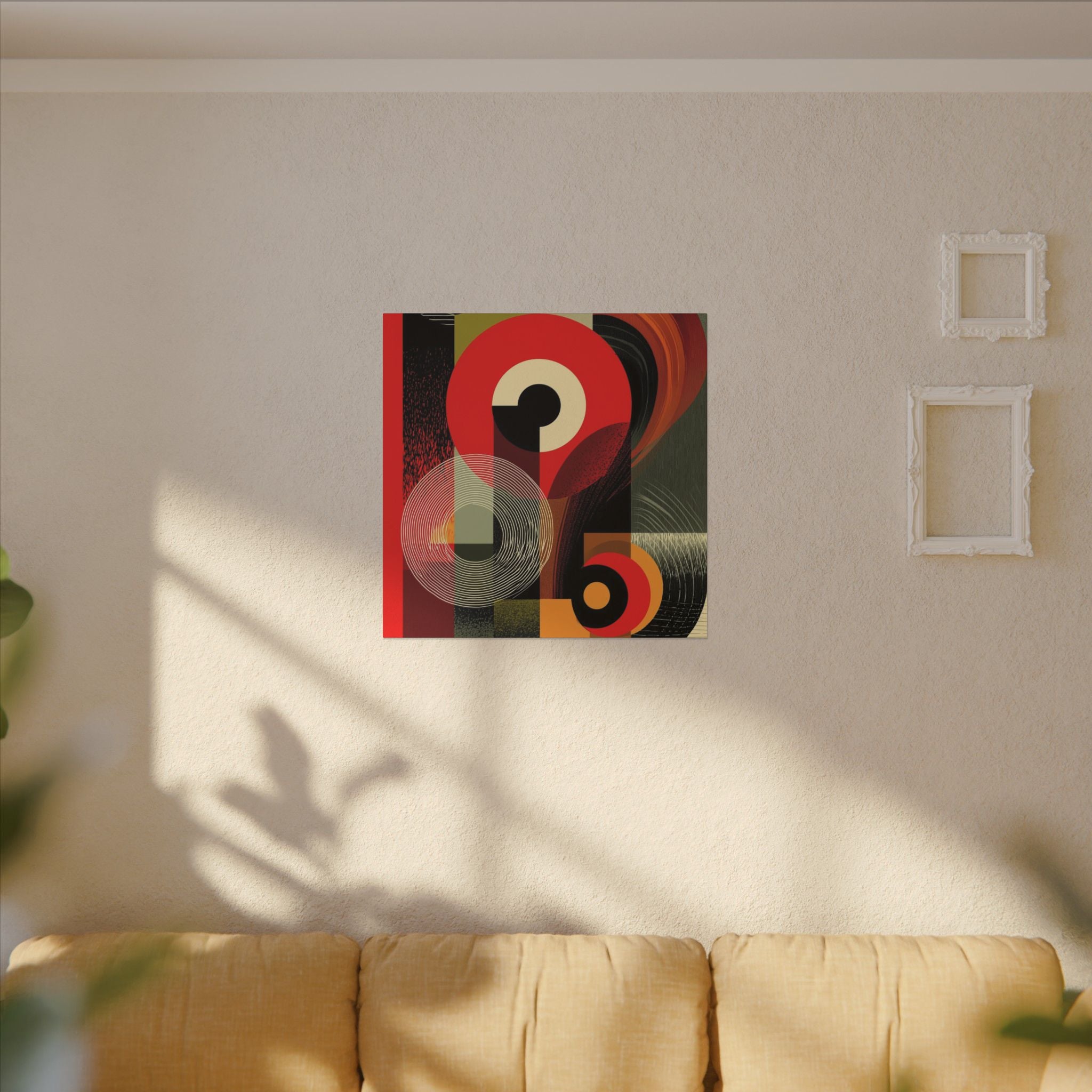 Geometric Convergence: Mid-Century Modern Abstract, Constructivist Design Principles, Bold Chromatic Composition   |   Custom Orders