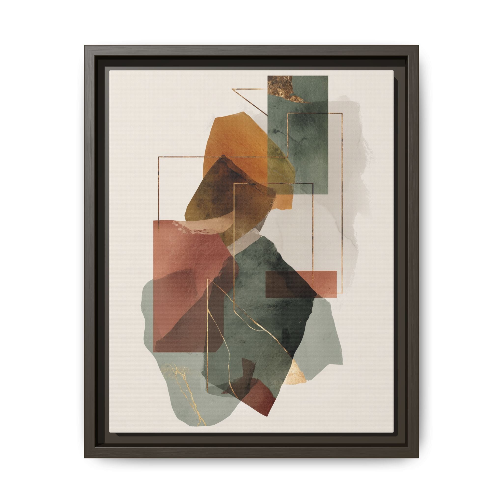 Harmonic Geometries: Architectural Abstraction, Earthy Palette, Minimalist Composition   |   Custom Orders Accepted