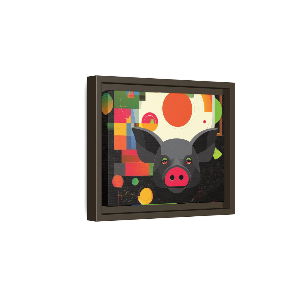 Prismatic Pig: Geometric Abstract Design, Digital Graphic Art Illustration   |    Custom Orders Available