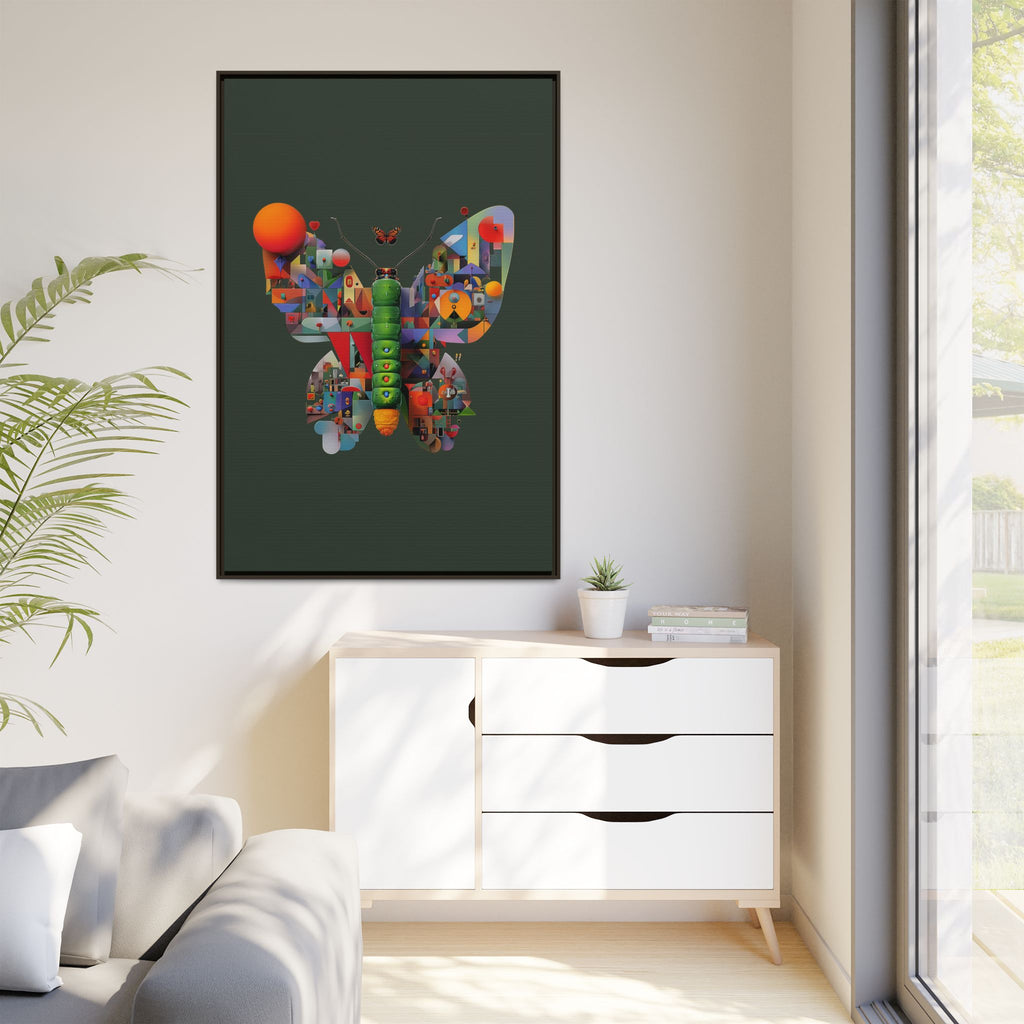 Furnie: Geometric Butterfly Mosaic, Digital Art Landscape   |    Custom Orders Available