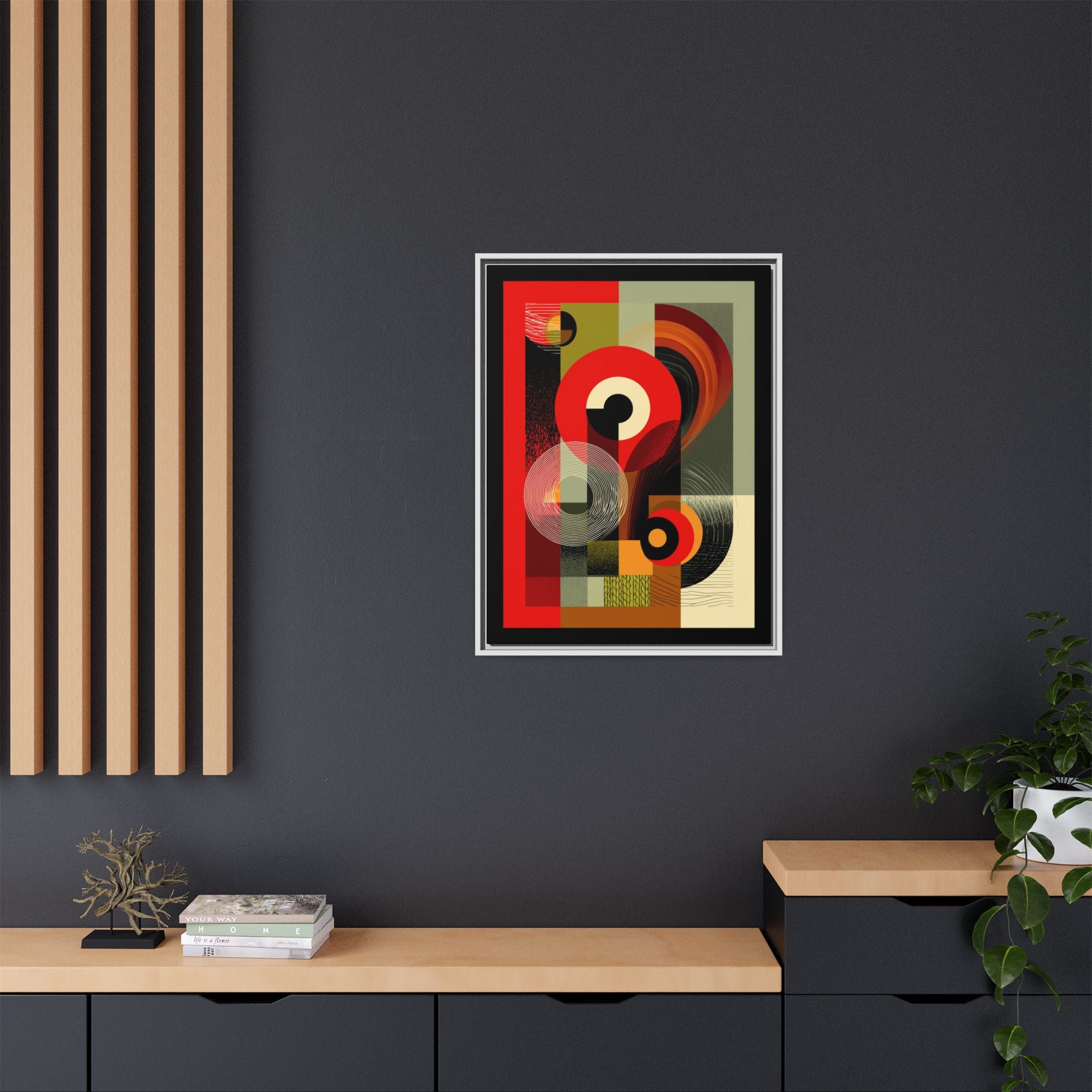 Chromatic Geometrics: Abstract Constructivist Composition, Modernist Color Blocking, Layered Circular Forms   |   Custom Orders Accepted