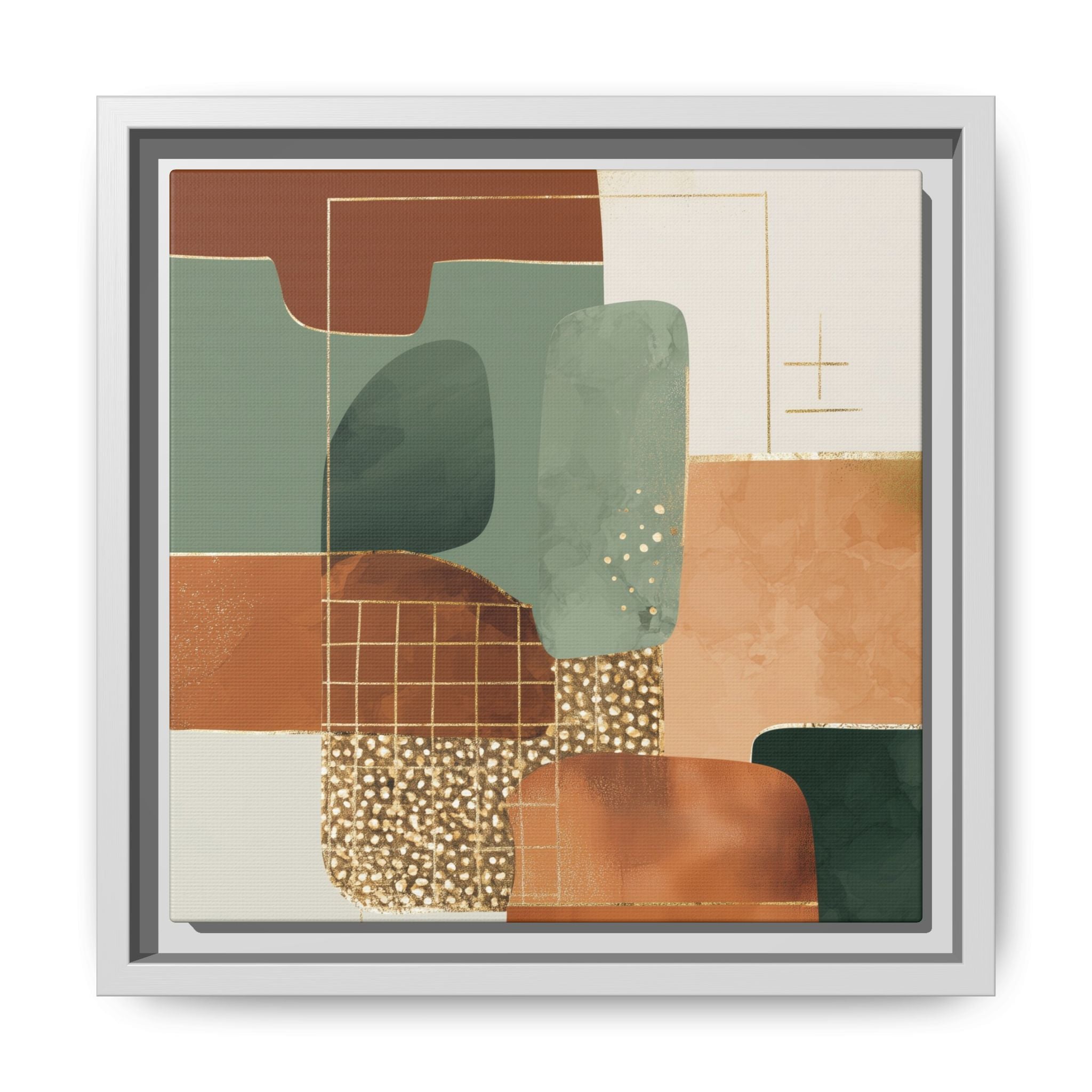 Geometric Harmony: Abstract Minimalist Art, Mid-Century Modern Design, Organic Shapes Composition   |   Custom Orders Accepted