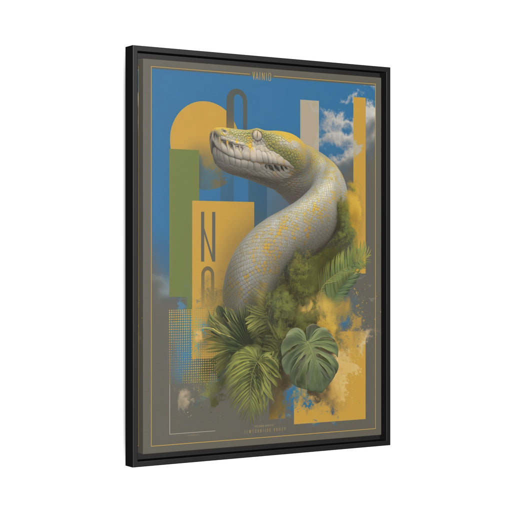 Serpent's Geometry: Tropical Anaconda Graphic Design, Modern Wildlife Illustration   |  Personalized & Custom Orders Available