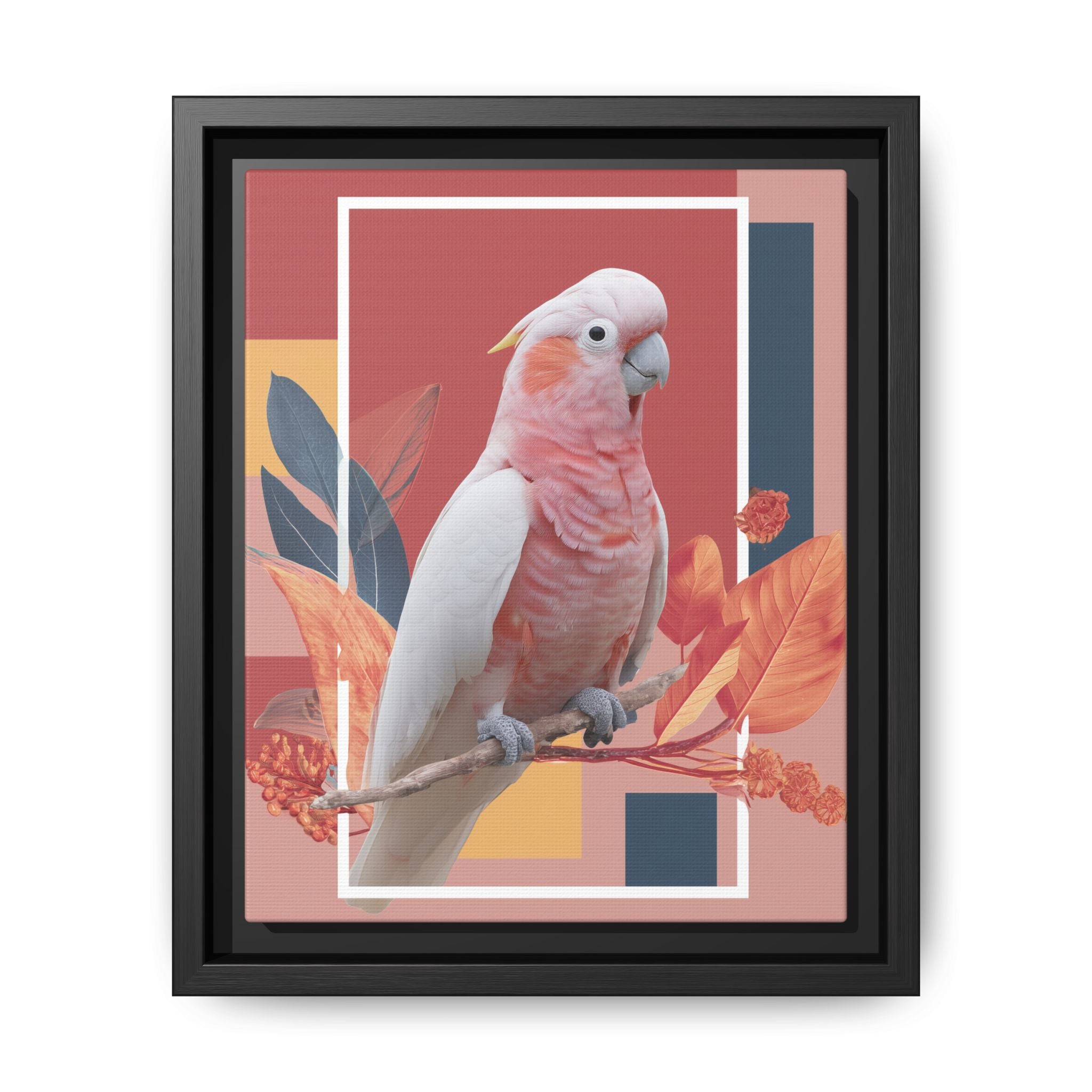 Geometric Cockatoo: Prismatic Wildlife Portrait, Modern Avian Art Series   |    Custom Orders Available