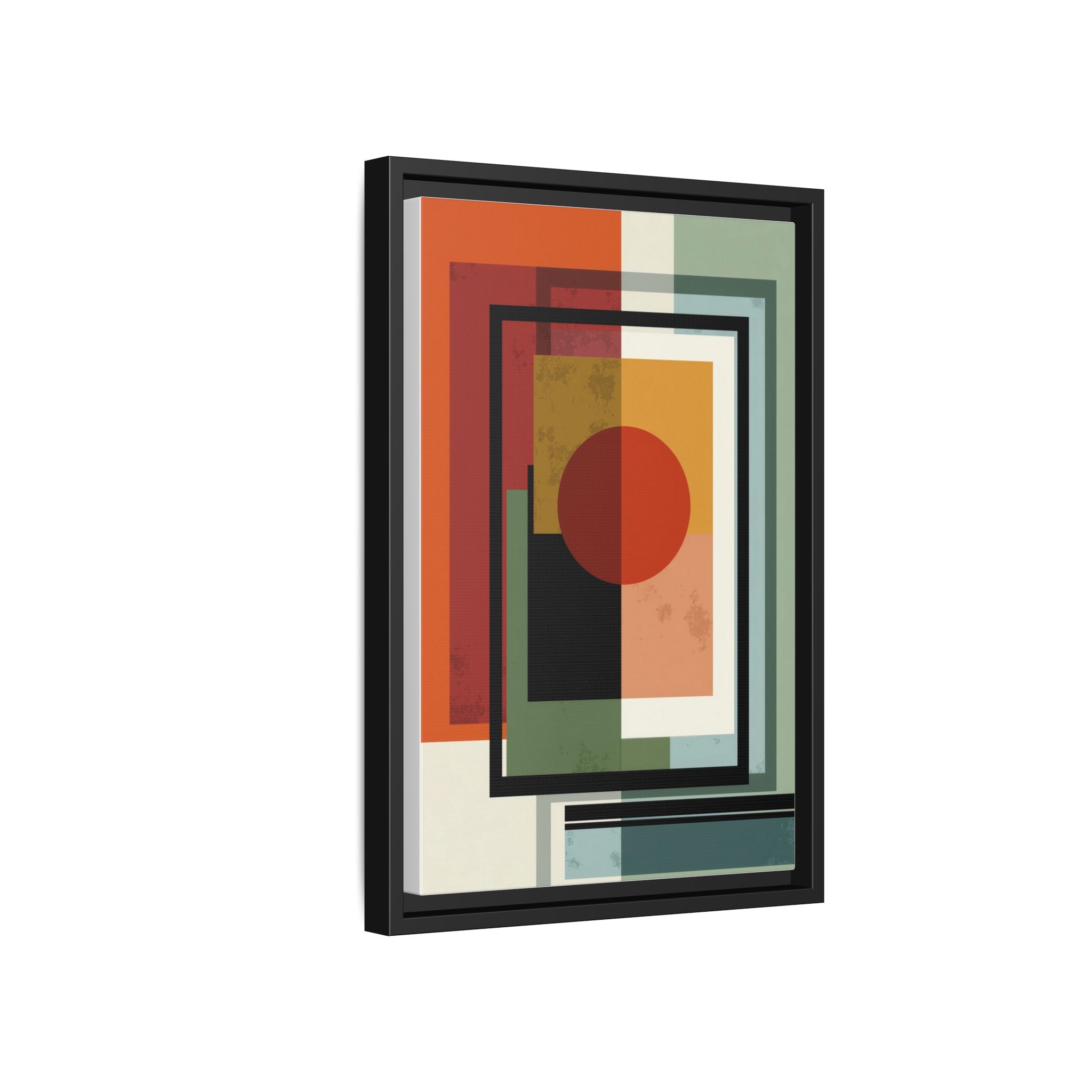 Geometric Harmonies: Mid-Century Modern Composition, Constructivist Inspiration, Abstract Rectangular Interplay   |   Custom Orders Accepted
