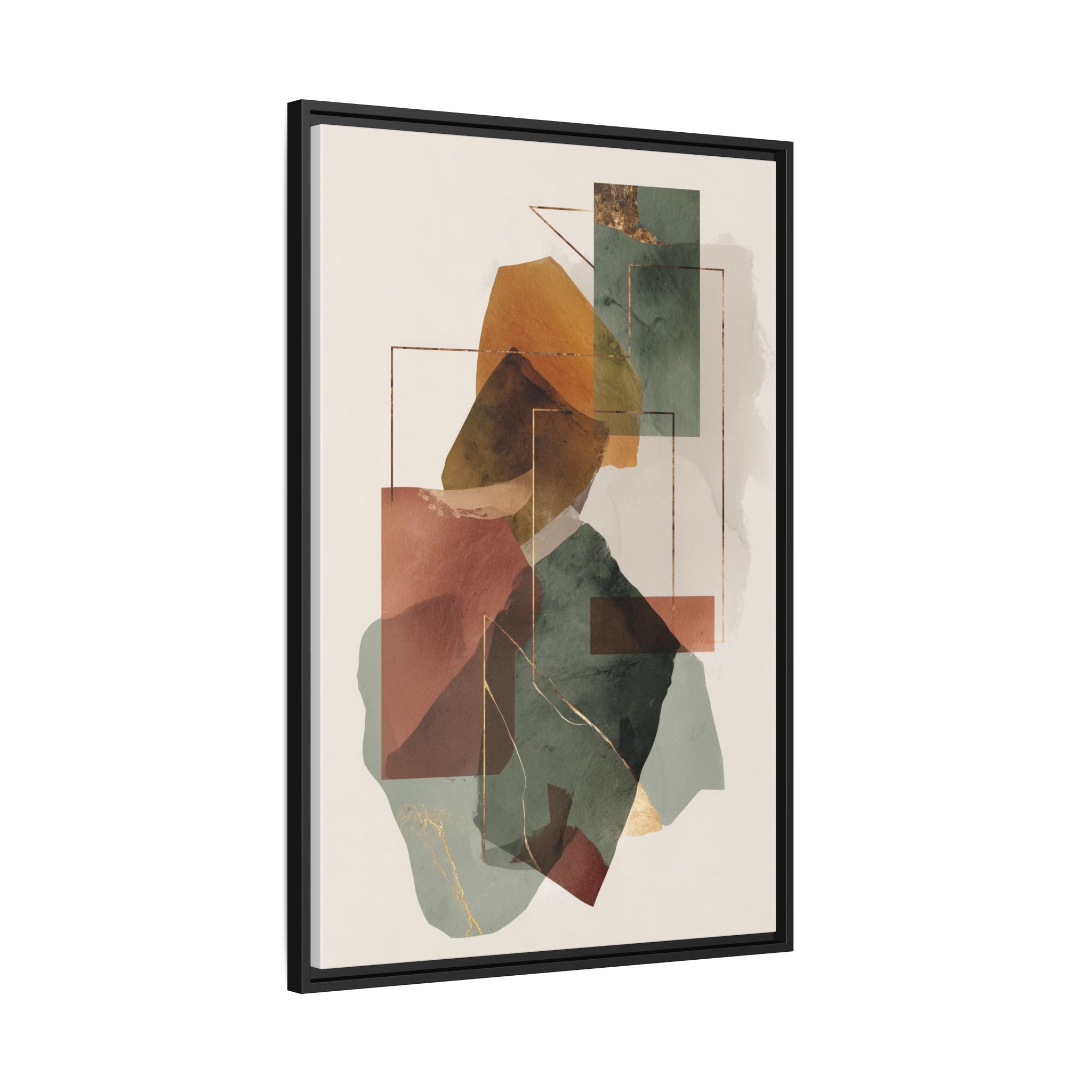 Harmonic Geometries: Architectural Abstraction, Earthy Palette, Minimalist Composition   |   Custom Orders Accepted