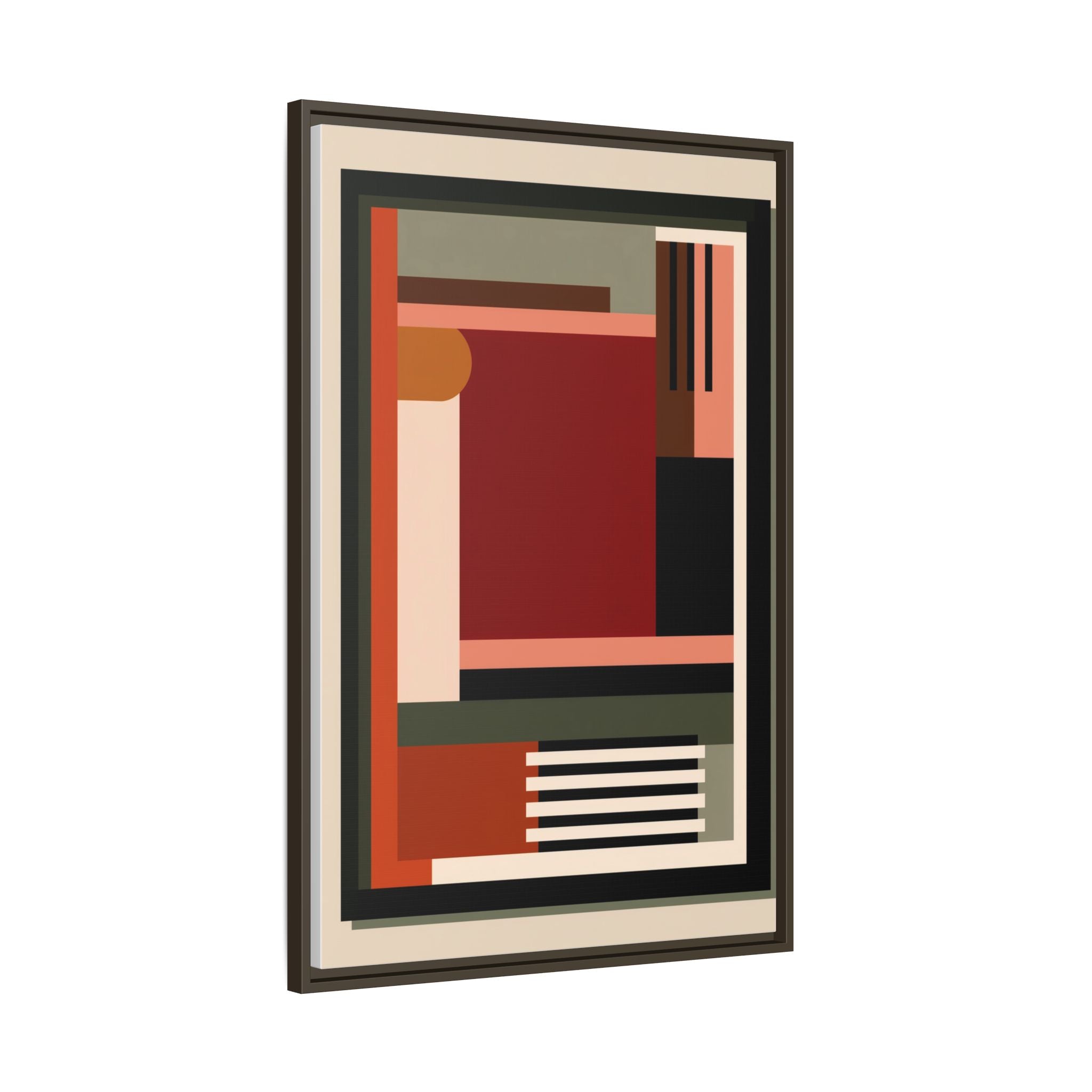 Architectural Geometries: Modern Abstract Composition, Bauhaus-Inspired Design, Geometric Color Blocking   |   Custom Orders Accepted