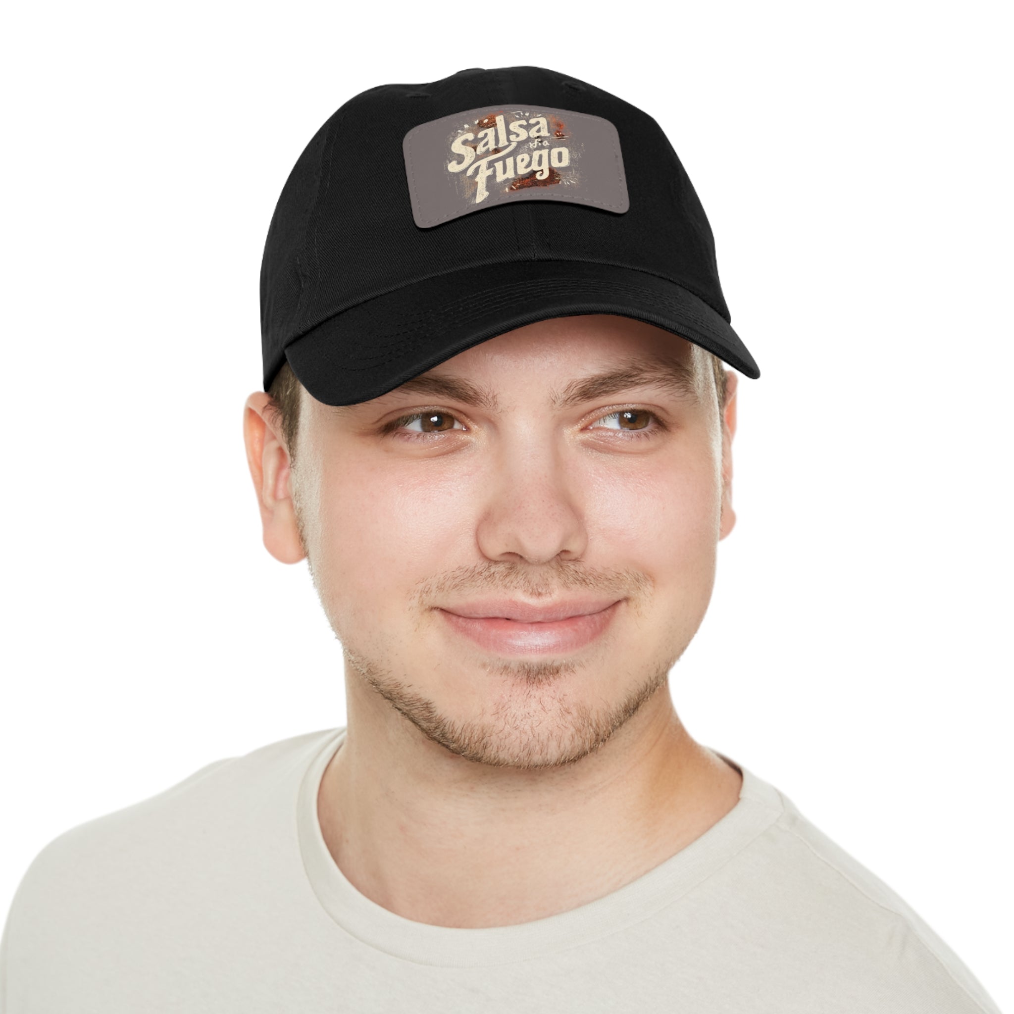 Salsa Fuego Dad Hat with Leather Patch (Rectangle)