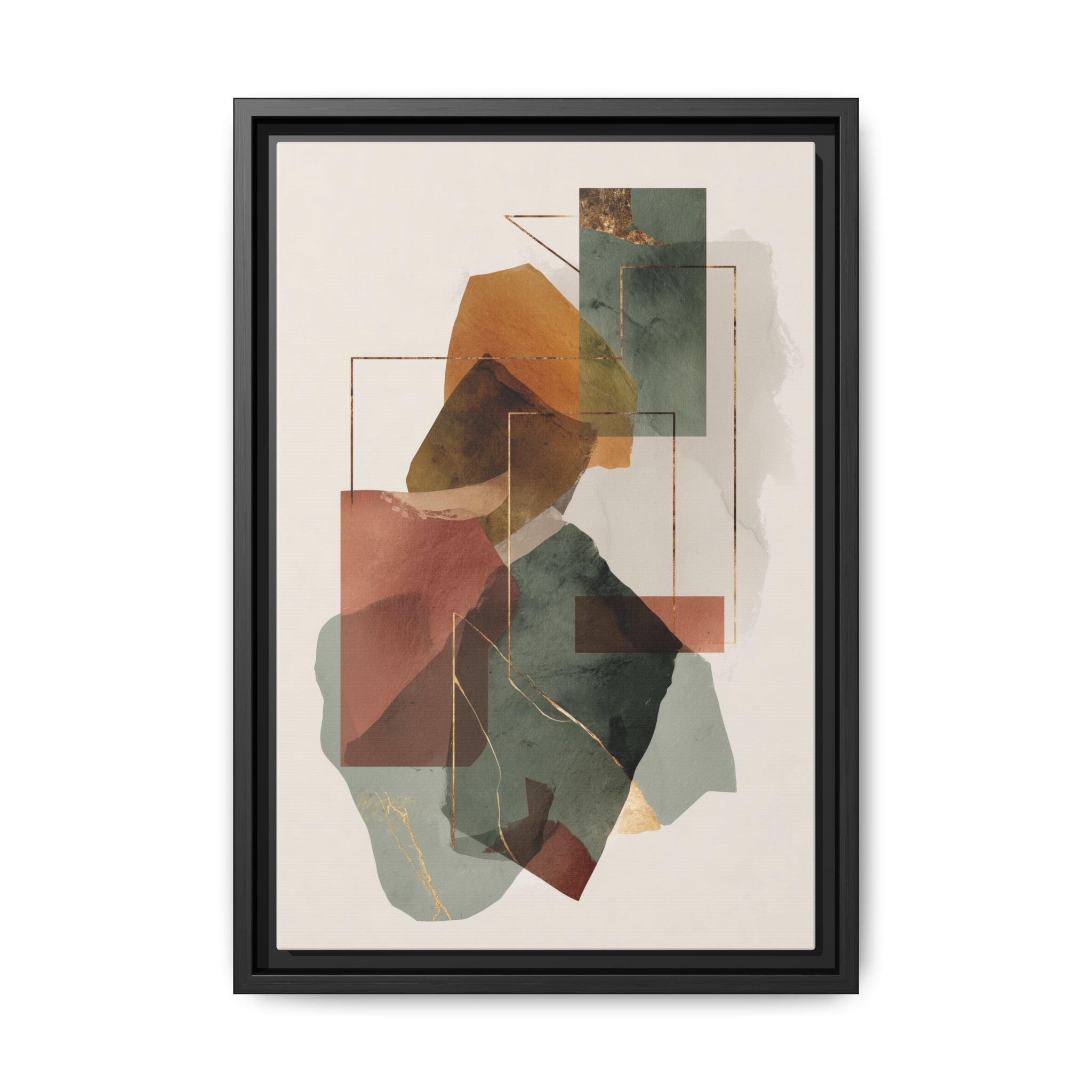 Harmonic Geometries: Architectural Abstraction, Earthy Palette, Minimalist Composition   |   Custom Orders Accepted