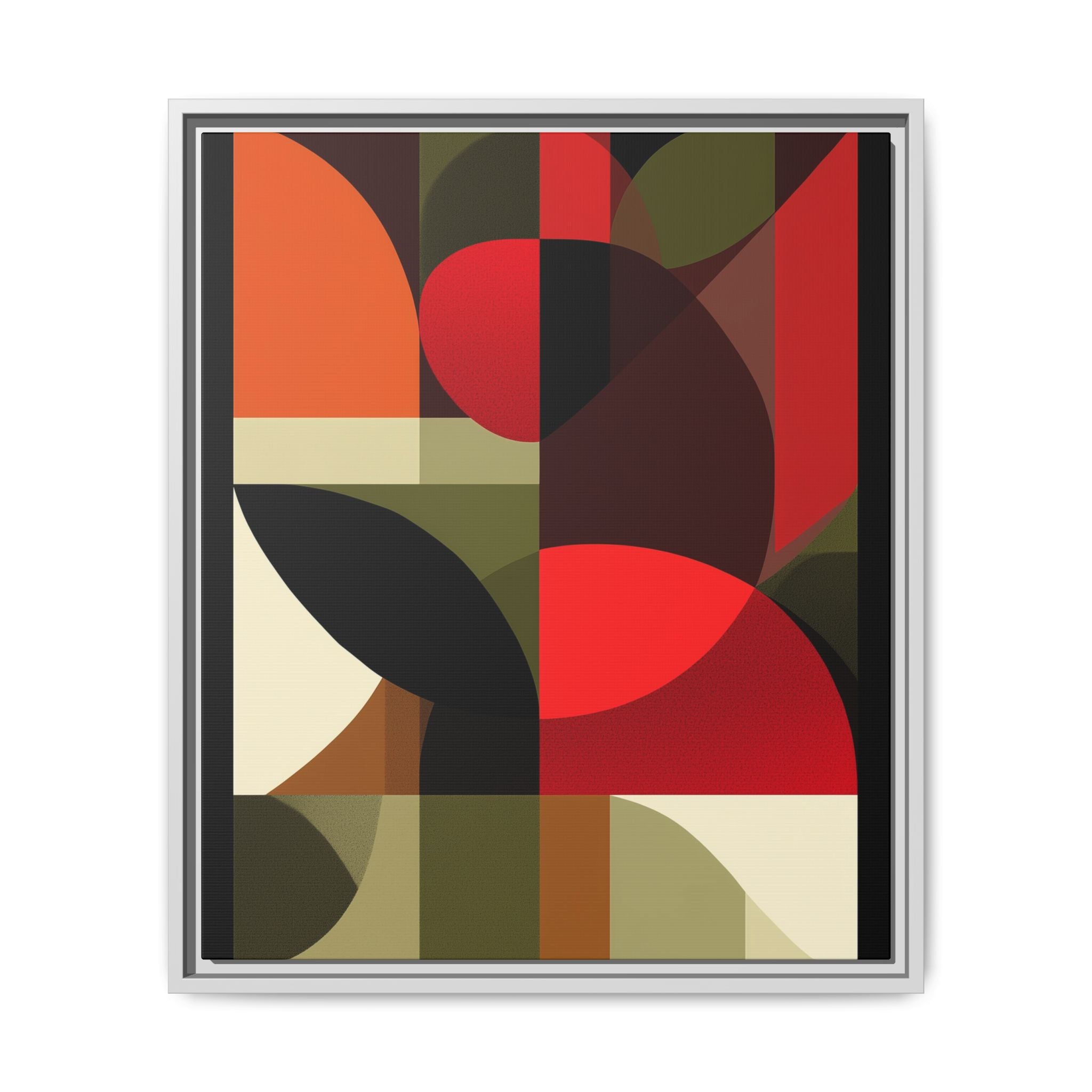 Geometric Fusion: Modern Abstract Composition, Cubist Color Blocks, Architectural Form Harmony   |   Custom Orders Accepted