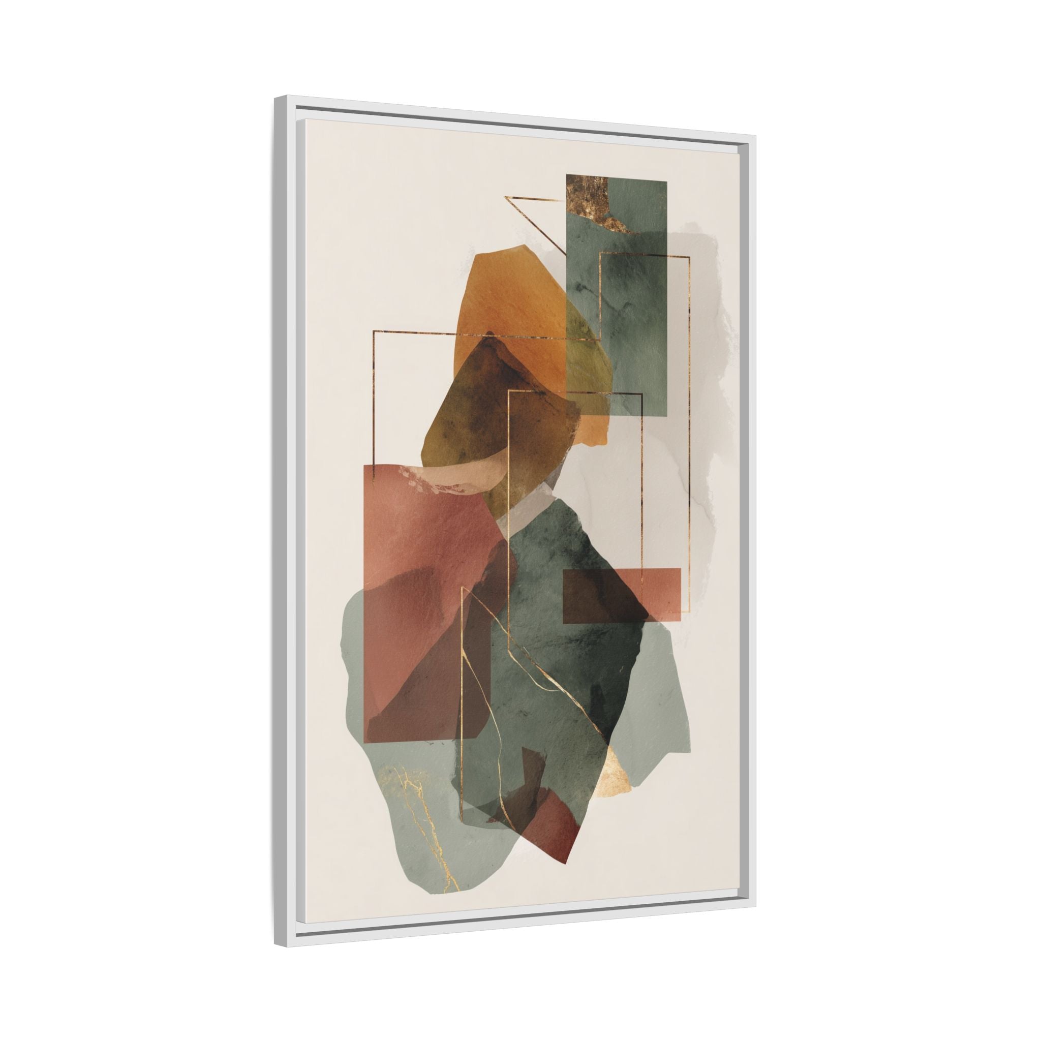 Harmonic Geometries: Architectural Abstraction, Earthy Palette, Minimalist Composition   |   Custom Orders Accepted
