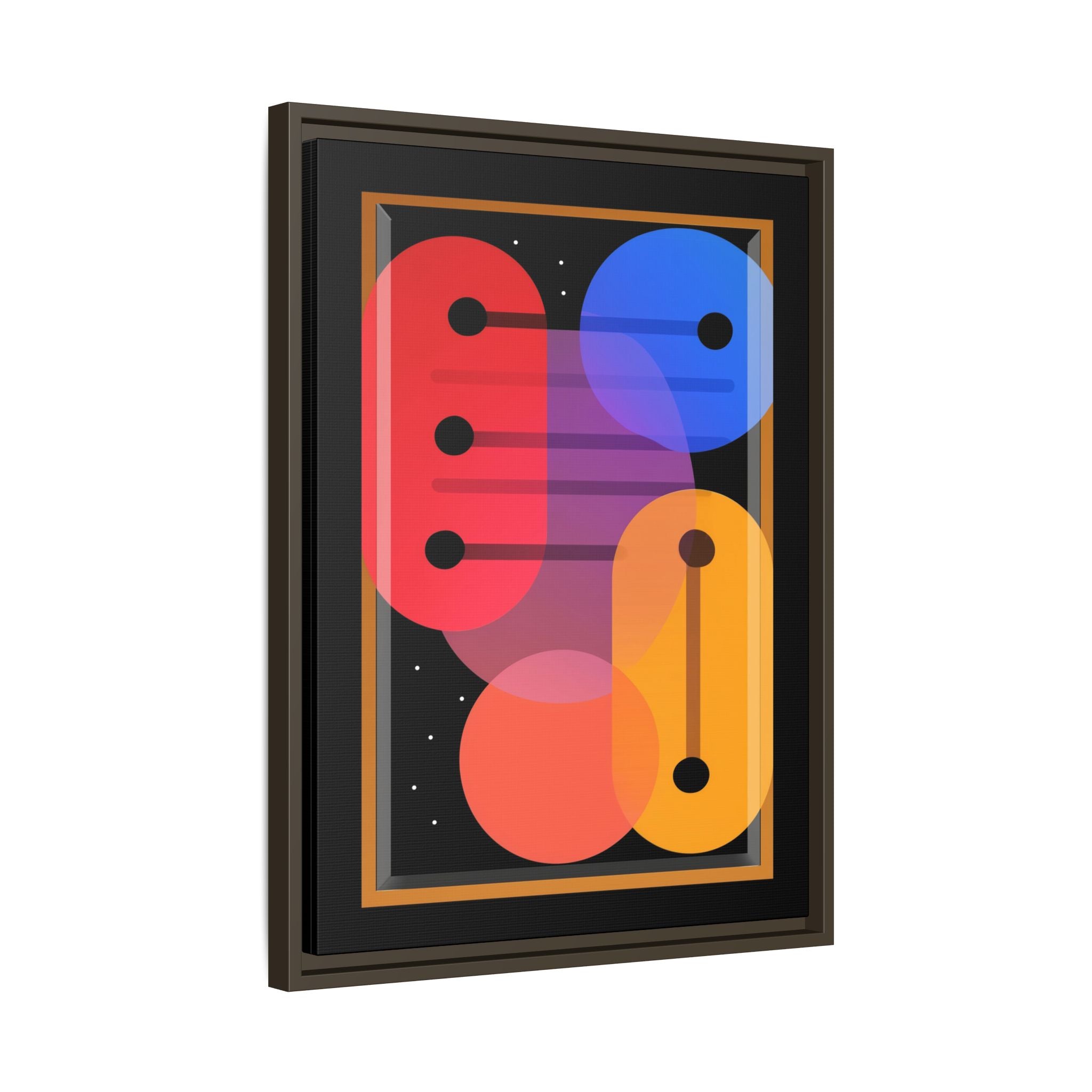 Celestial Geometry: Organic Shapes in Motion, Digital Abstract Composition, Vibrant Color Intersections   |   Custom Orders Accepted