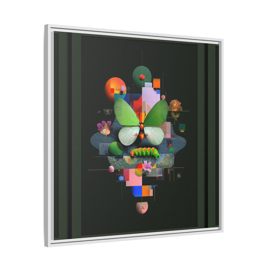 Metamorphosis Geometry Framed Print : Digital Nature Synthesis, Butterfly Abstraction   |  Personalized & Custom Orders Available