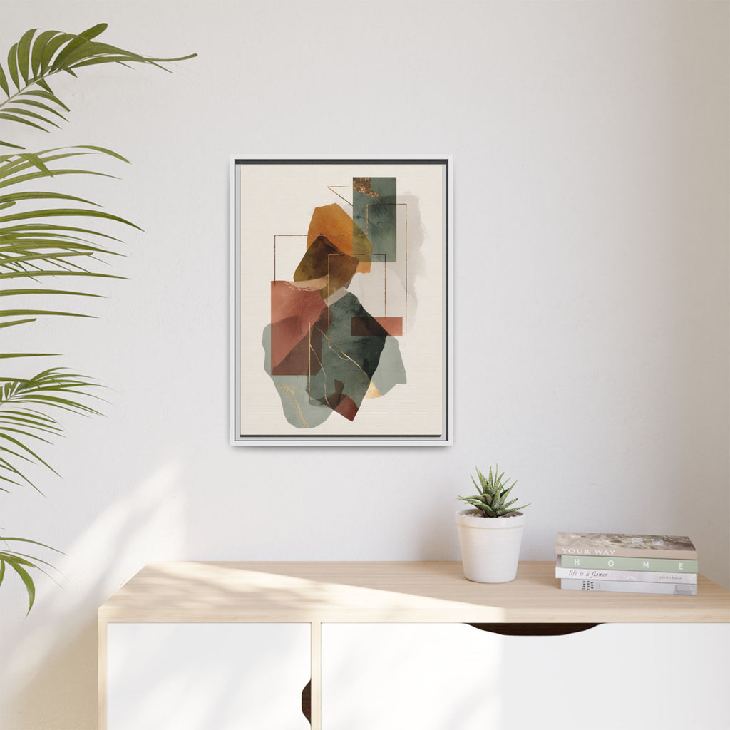 Harmonic Geometries: Architectural Abstraction, Earthy Palette, Minimalist Composition   |   Custom Orders Accepted