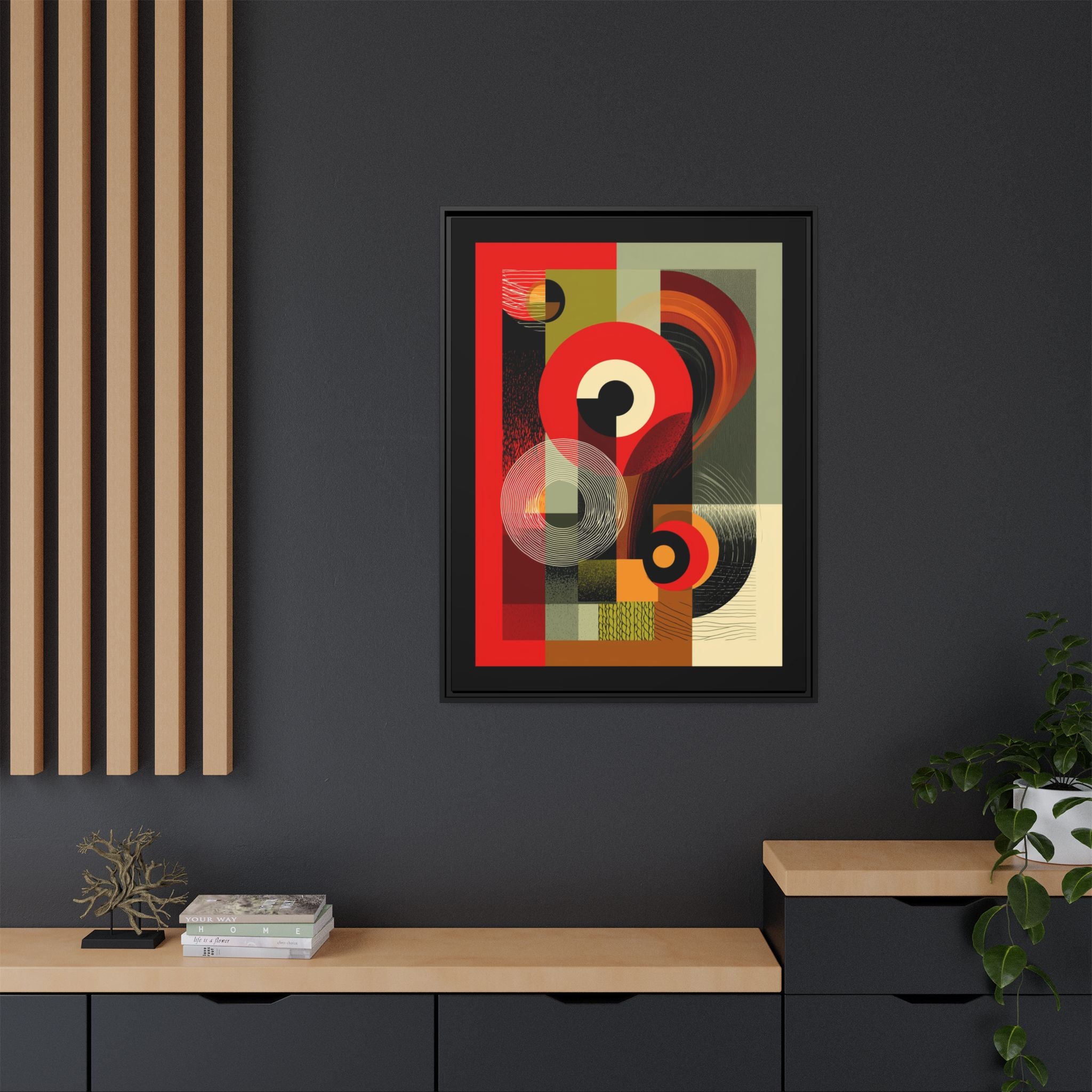 Chromatic Geometrics: Abstract Constructivist Composition, Modernist Color Blocking, Layered Circular Forms   |   Custom Orders Accepted