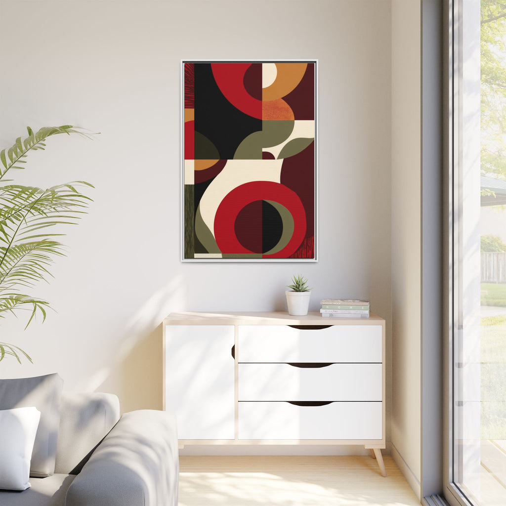Geometric Intersections: Mid-Century Modern Design, Abstract Architectural Composition, Rhythmic Curved Forms   |   Custom Orders Accepted