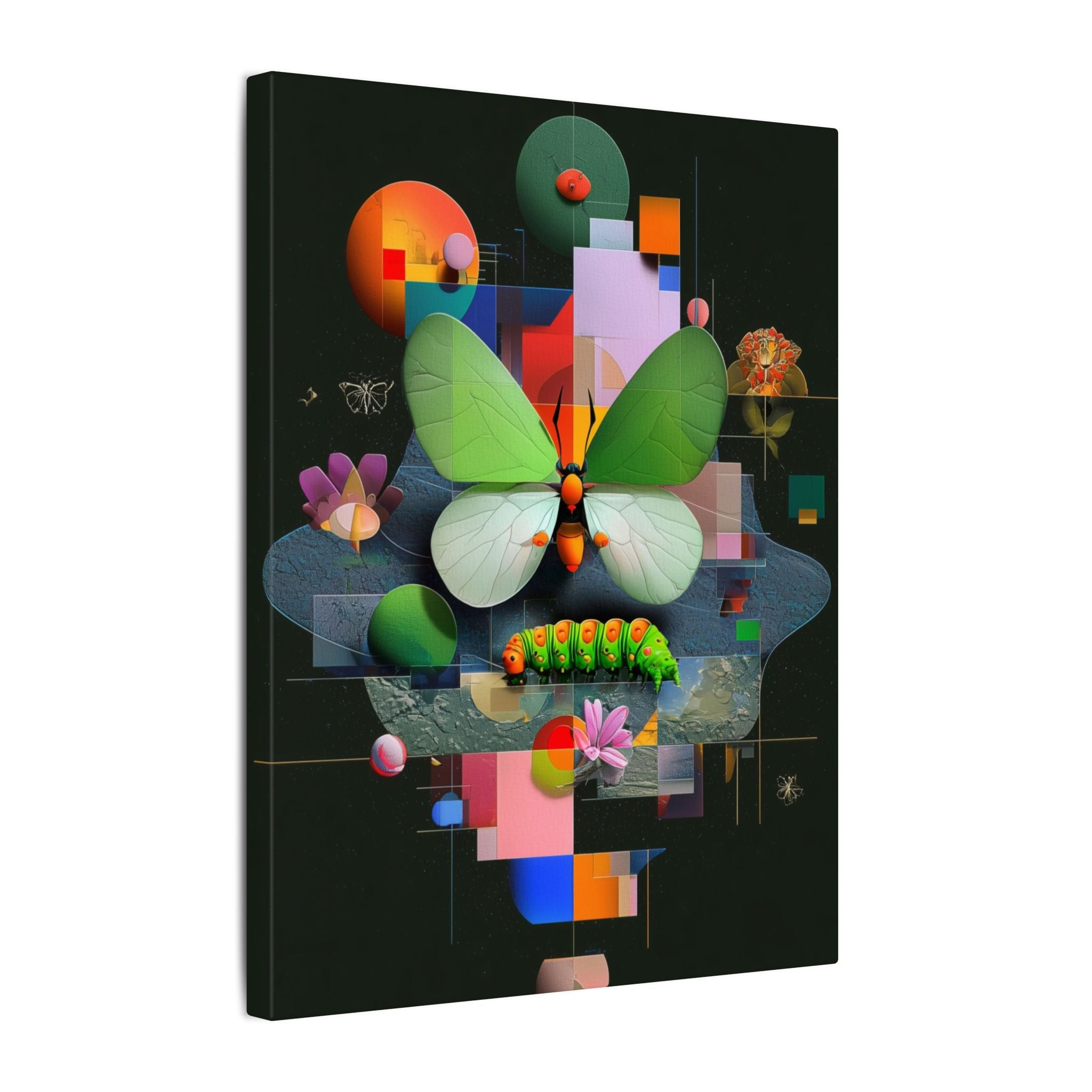 Metamorphosis of Geometry: Abstract Digital Butterfly Composition, Geometric Nature Art   |    Custom Orders Available