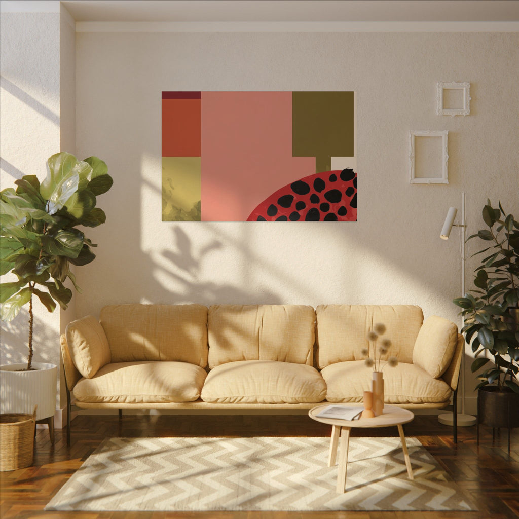 Geometric Harmony: Rectangles in Motion, Mid-Century Modern Composition, Abstract Earth Tone Precision   |   Custom Orders Accepted