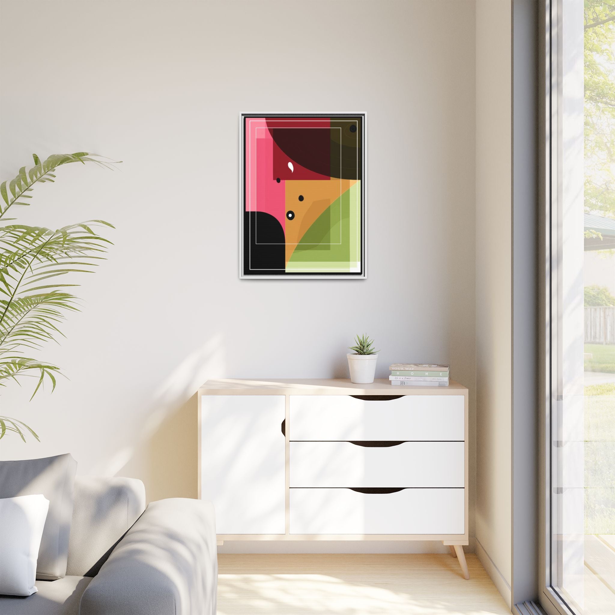 Geometric Convergence: Abstract Modernist Composition, Constructivist Color Blocking, Layered Geometric Design   |   Custom Orders Accepted