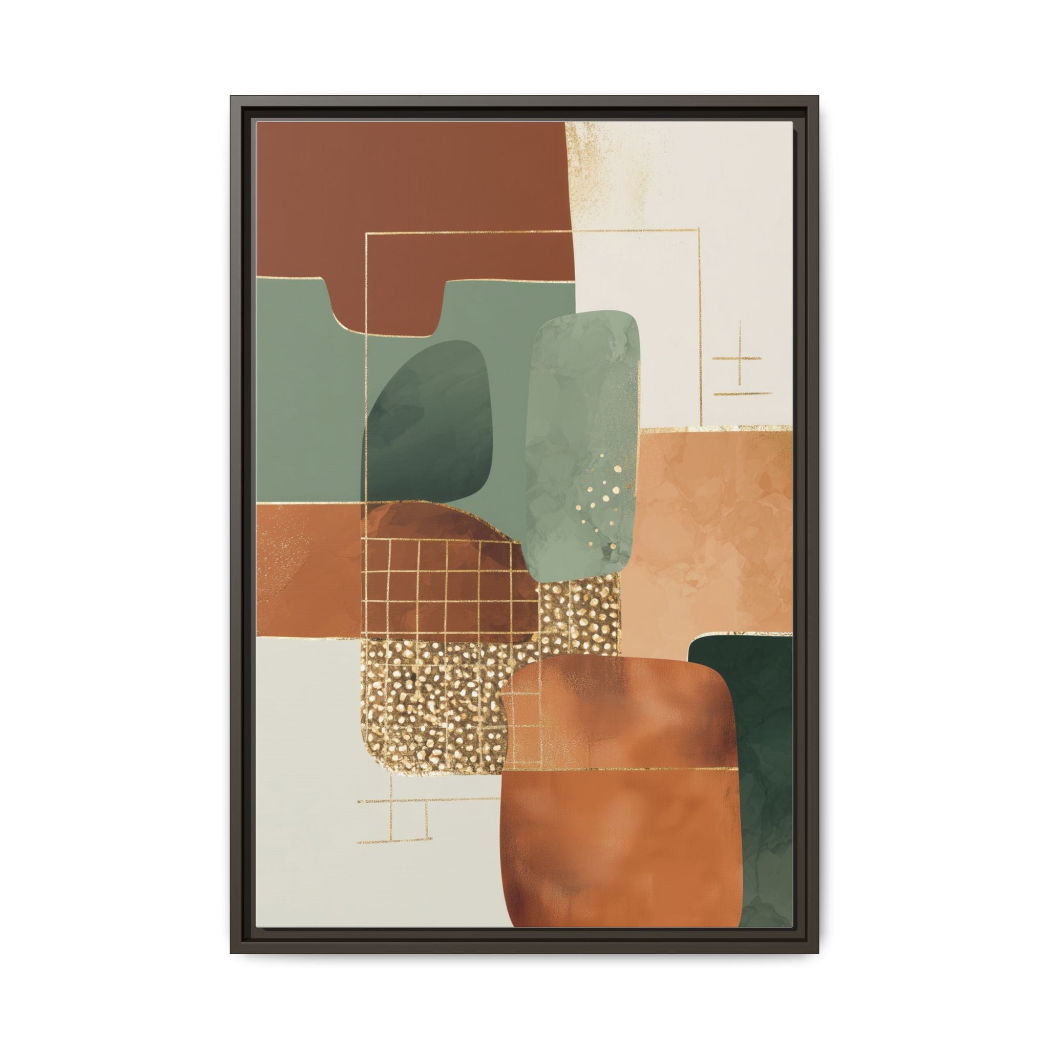Geometric Harmony: Abstract Minimalist Art, Mid-Century Modern Design, Organic Shapes Composition   |   Custom Orders Accepted