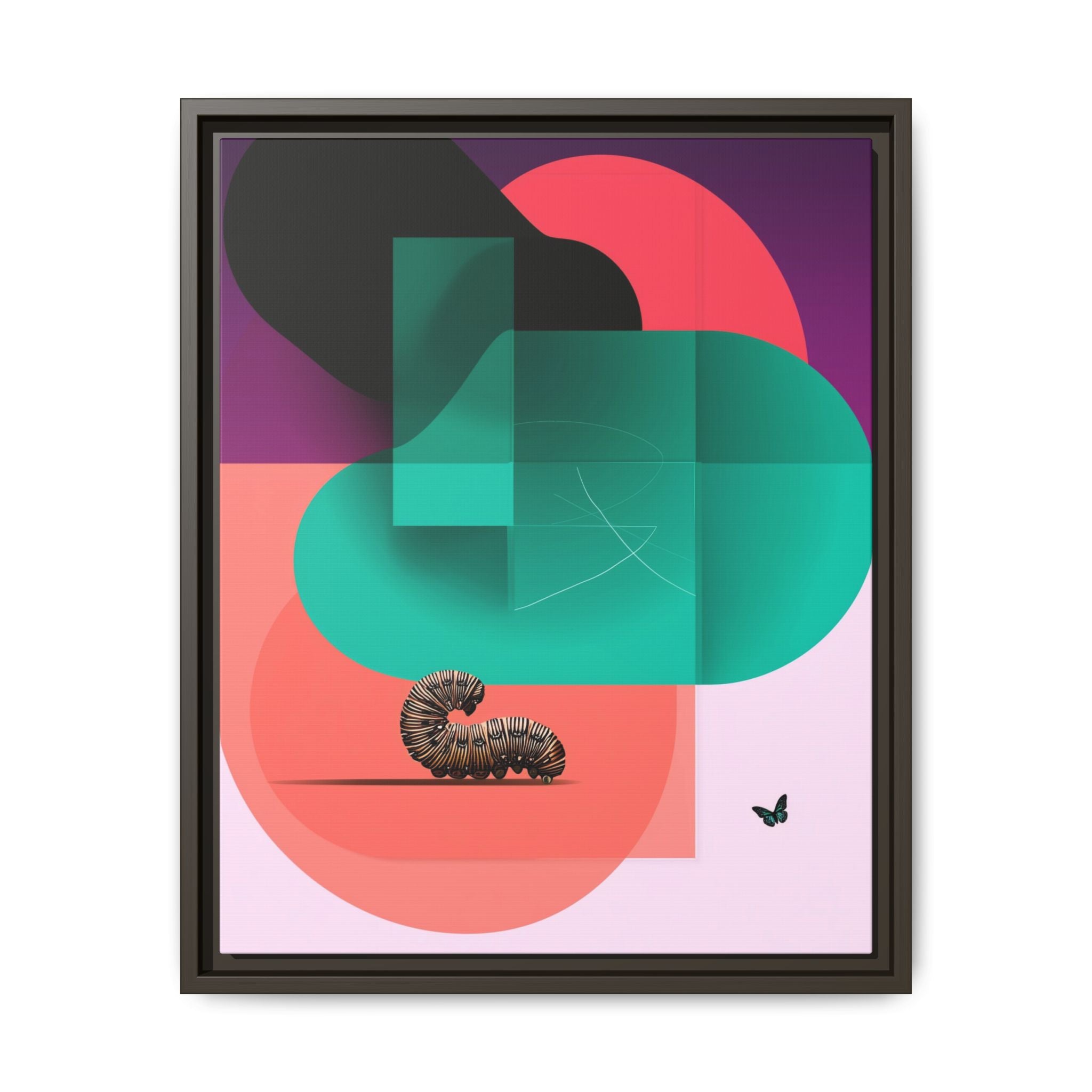 Metamorphosis of Color: Geometric Abstract Butterfly Design, Translucent Shapes Composition   |    Custom Orders Available