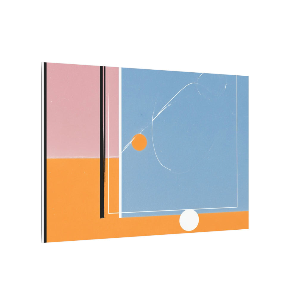 Geometric Harmony: Abstract Minimalist Composition, Modernist Color Fields, Constructivist Design Principles   |   Custom Orders Accepted