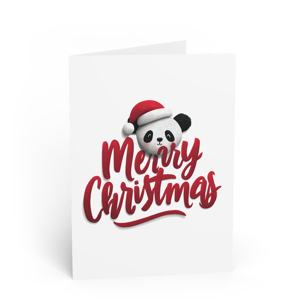 Festive Panda Christmas Cheer: Holiday Cartoon Illustration, Whimsical Graphic Design, Seasonal Sketch Style | Custom Orders Accepted