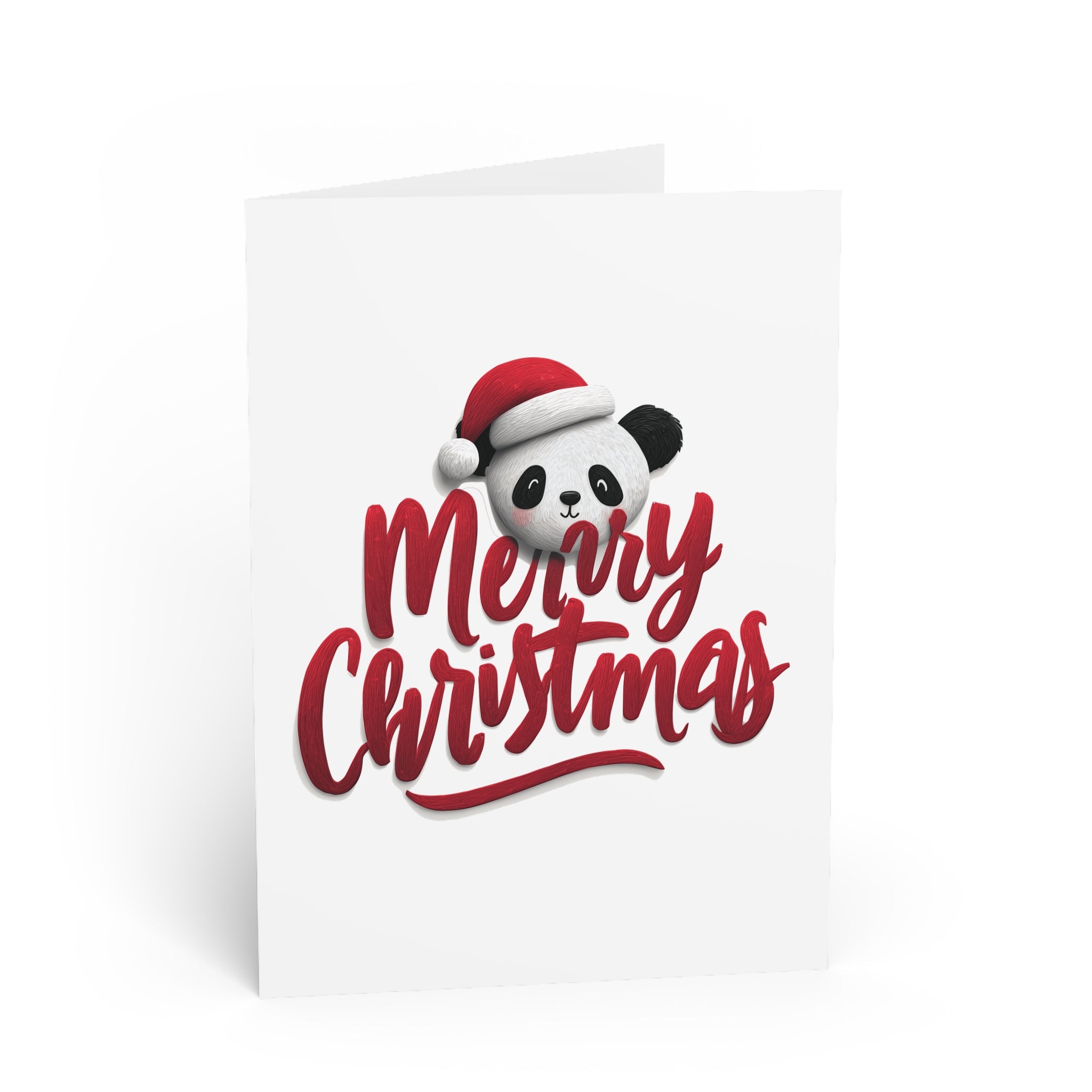 Festive Panda Christmas Cheer: Holiday Cartoon Illustration, Whimsical Graphic Design, Seasonal Sketch Style | Custom Orders Accepted