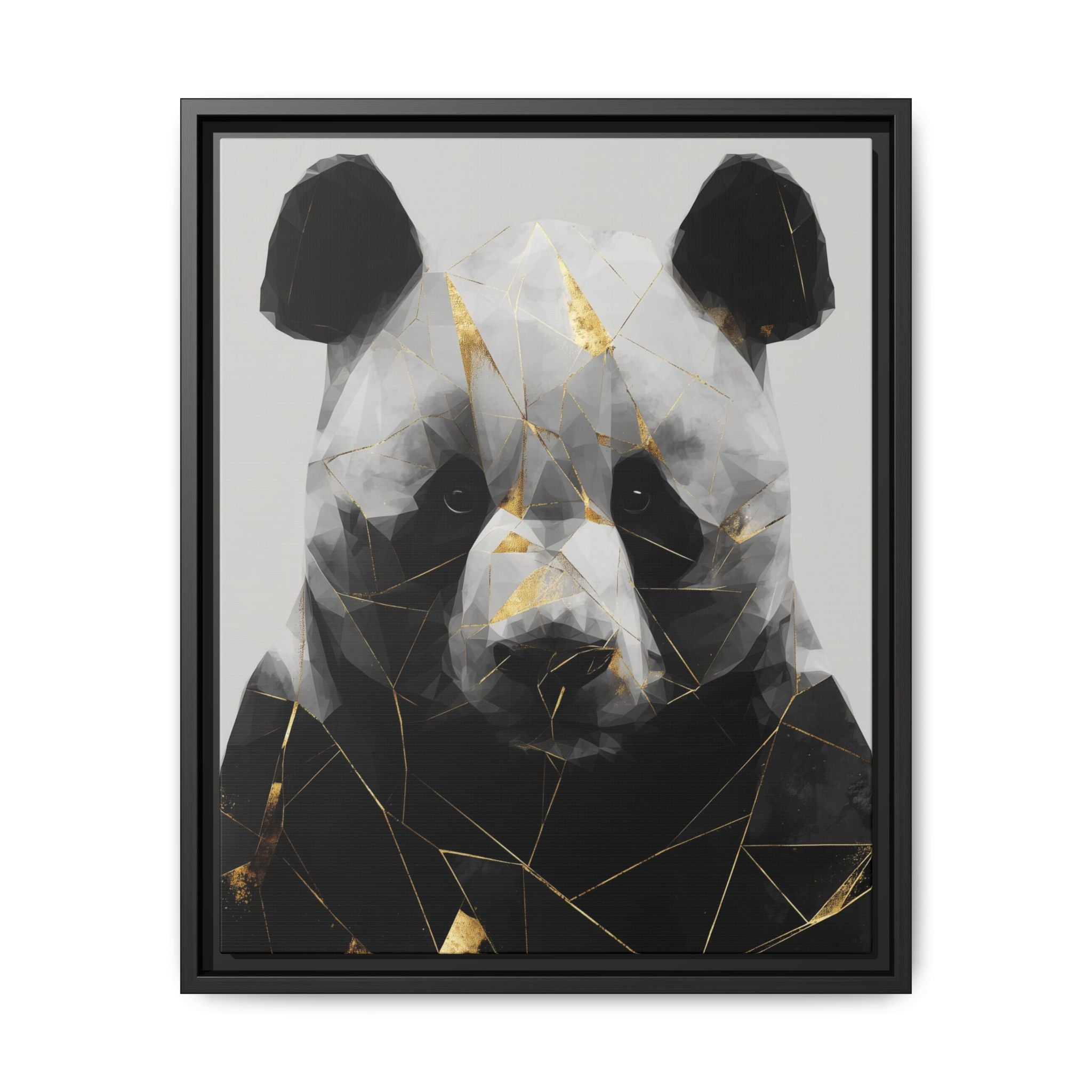 Fractured Panda: Geometric Wildlife Art, Low-Poly Contemporary Portrait   |  Personalized & Custom Orders Available
