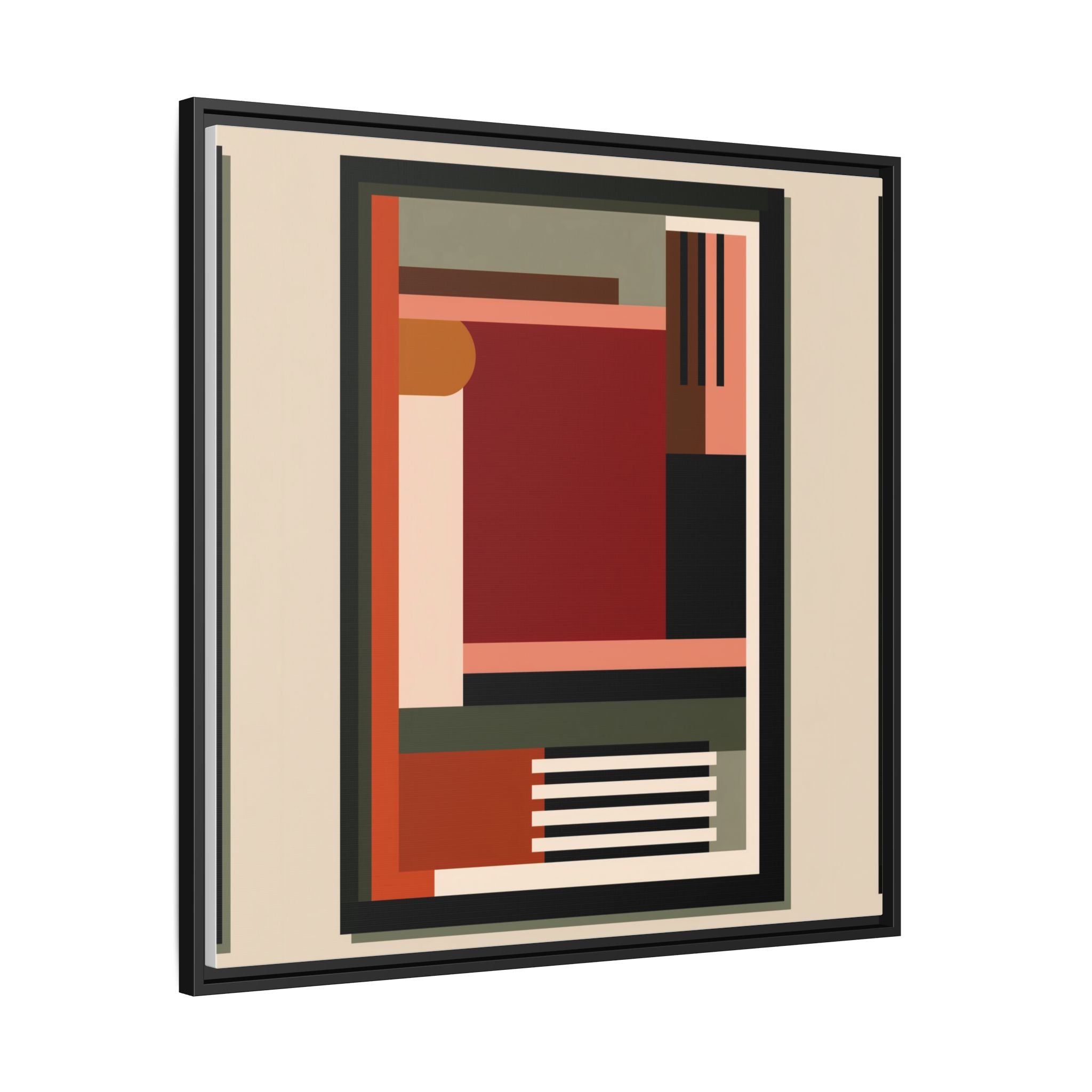 Architectural Geometries: Modern Abstract Composition, Bauhaus-Inspired Design, Geometric Color Blocking   |   Custom Orders Accepted