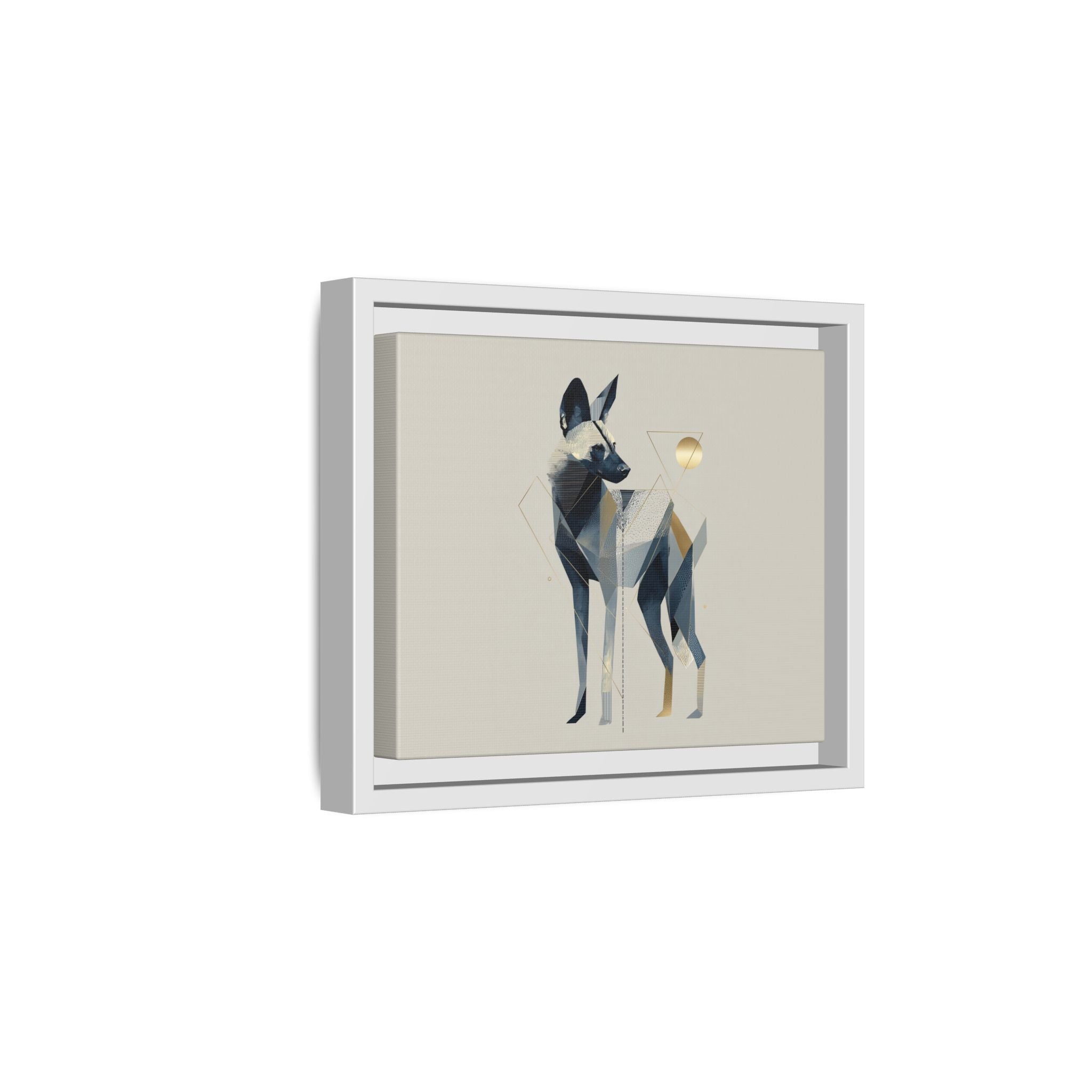 Canine Geometry: Fragmented African Wild Dog Portrait, Modern Graphic Design Study   |  Personalized & Custom Orders Available