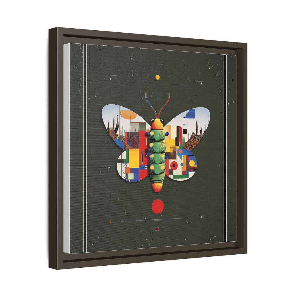 Geometric Butterfly Framed Print : Digital Cubist Interpretation, Modernist Entomological Design   |  Personalized & Custom Orders Available