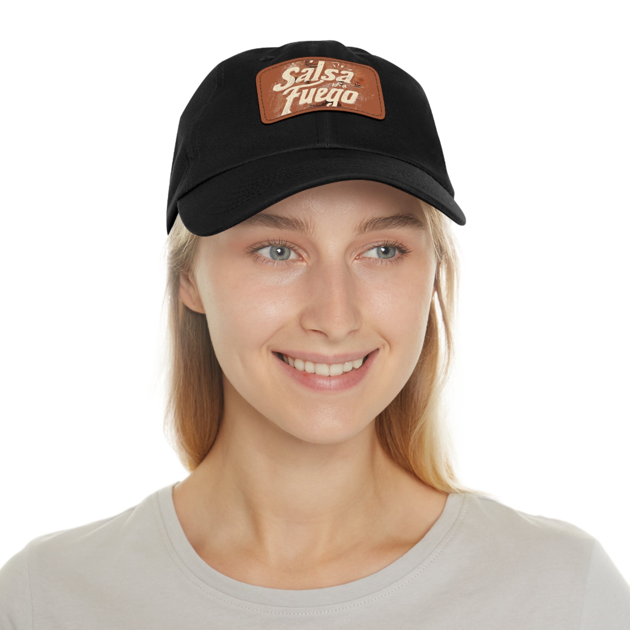 Salsa Fuego Dad Hat with Leather Patch (Rectangle)