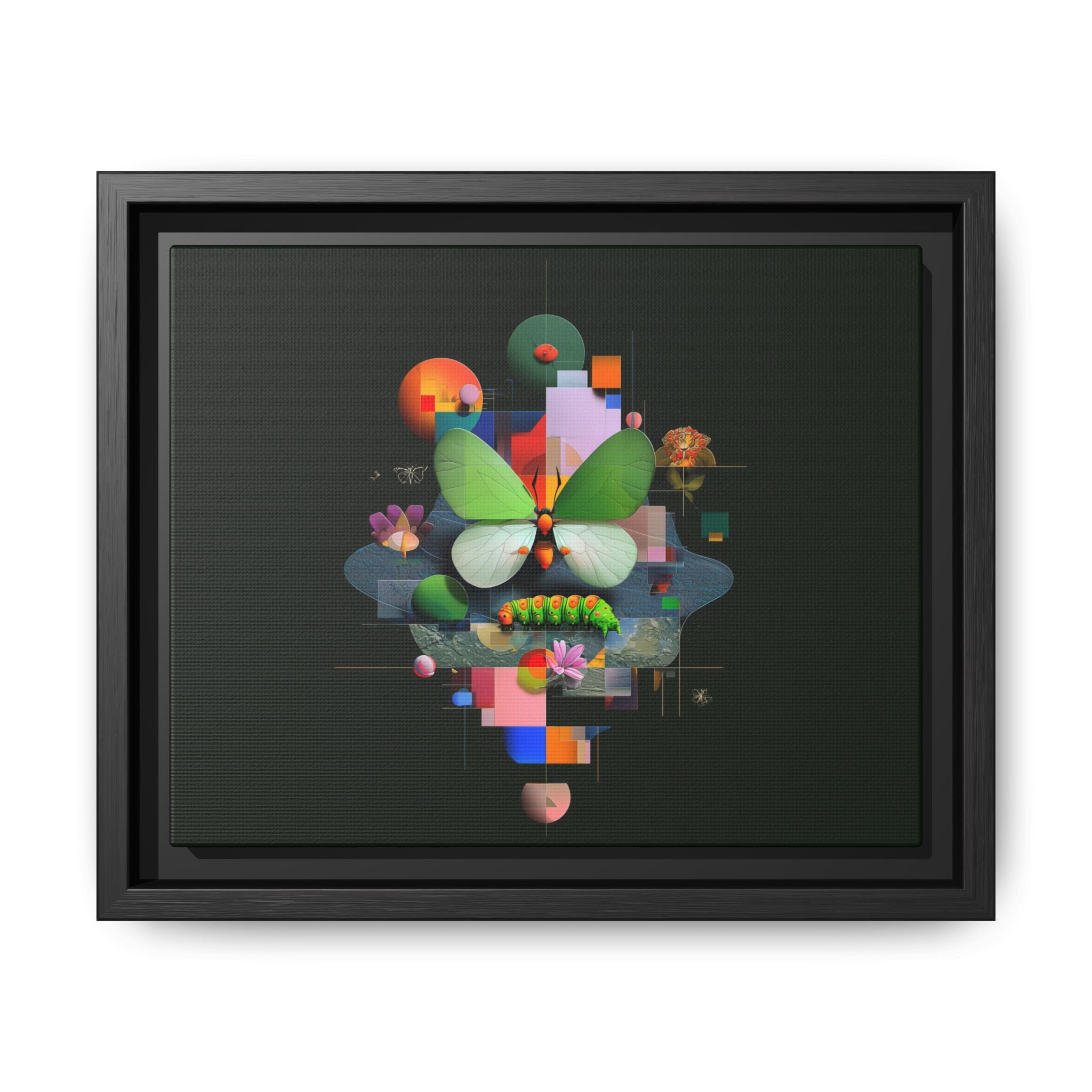 Geometric Metamorphosis: Abstract Nature Composition, Digital Cubist Butterfly Art   |    Custom Orders Available