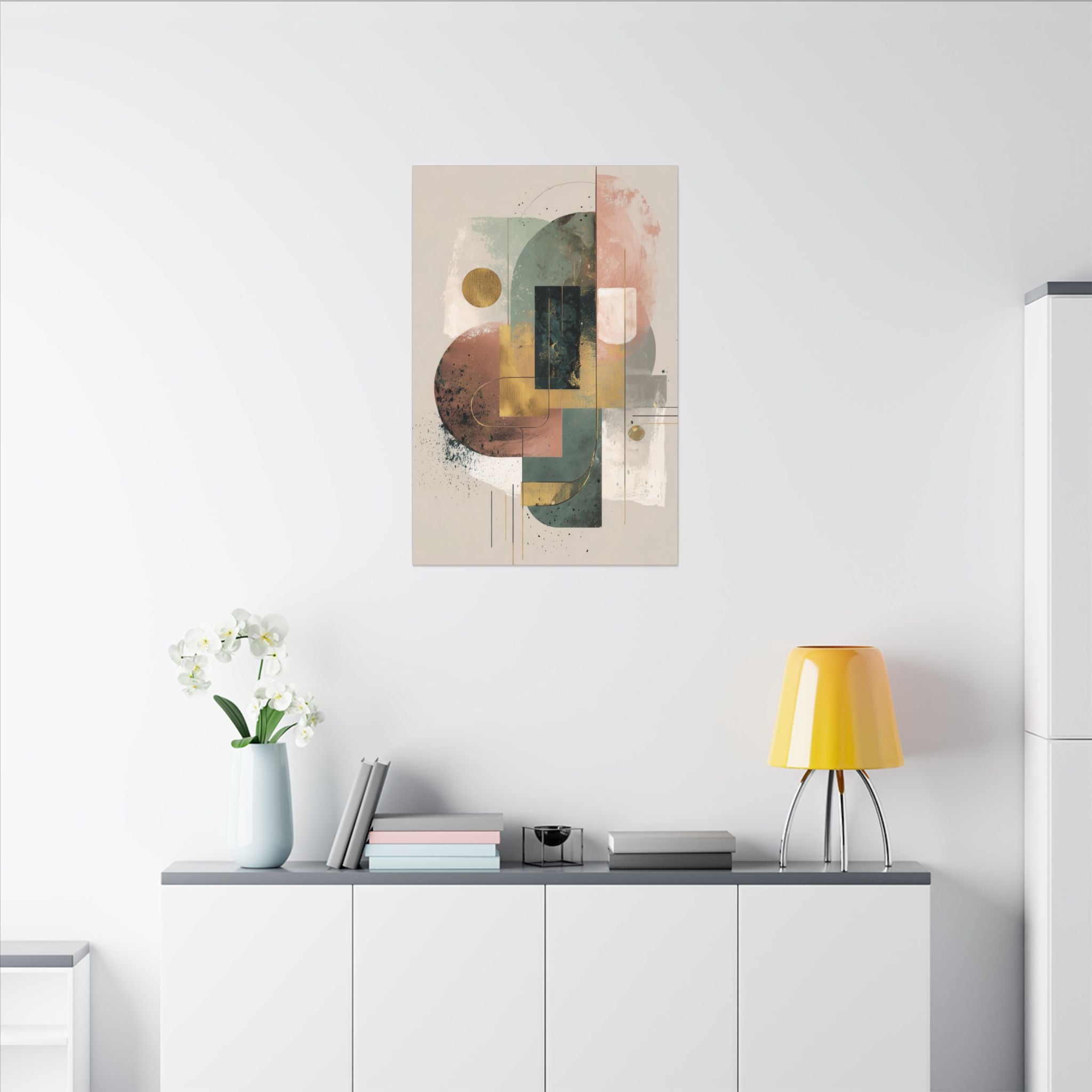 Geometric Harmony: Abstract Composition, Modernist Minimalism, Ethereal Design Layers   |   Custom Orders Accepted
