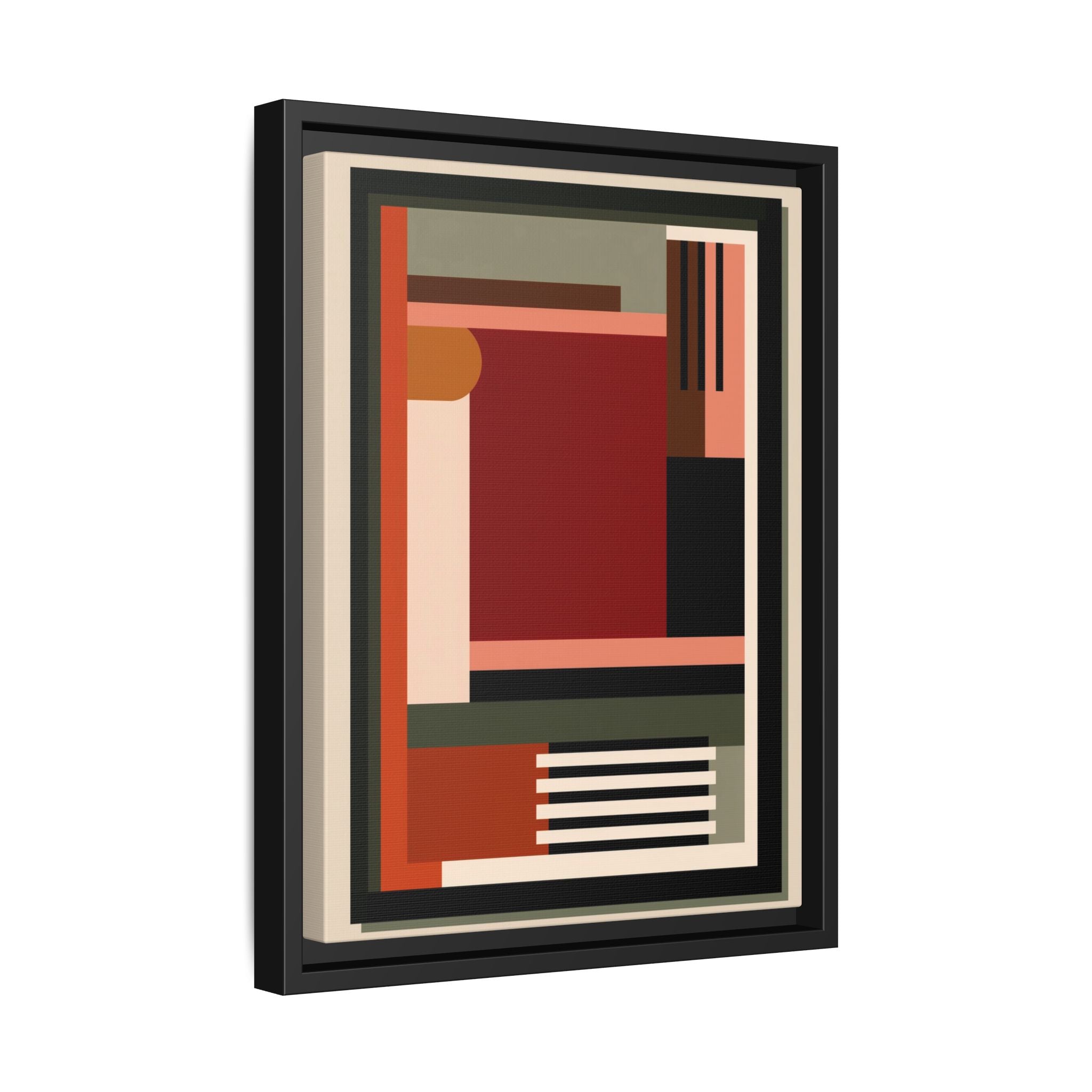 Architectural Geometries: Modern Abstract Composition, Bauhaus-Inspired Design, Geometric Color Blocking   |   Custom Orders Accepted