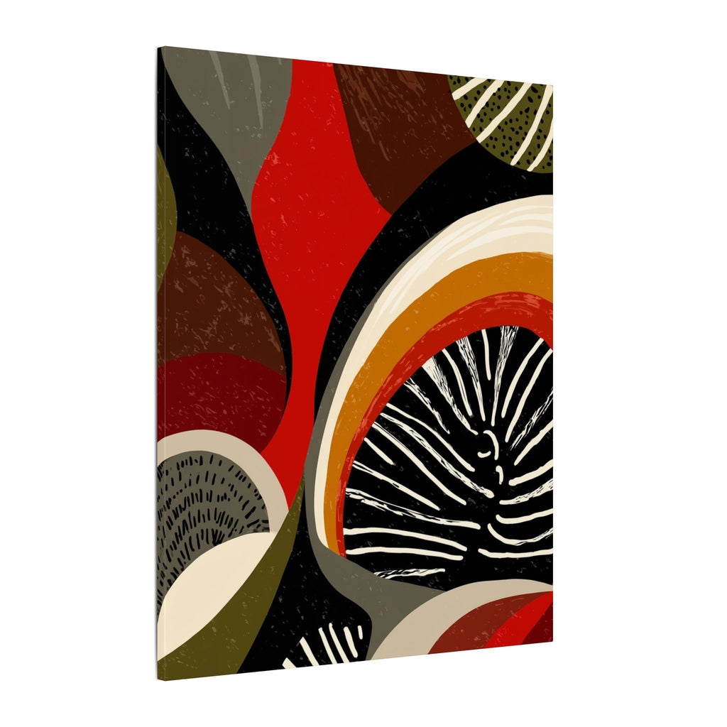 Harmonic Convergence: Organic Geometry, Mid-Century Modern Abstract, Earthy Palette Composition   |   Custom Orders Accepted