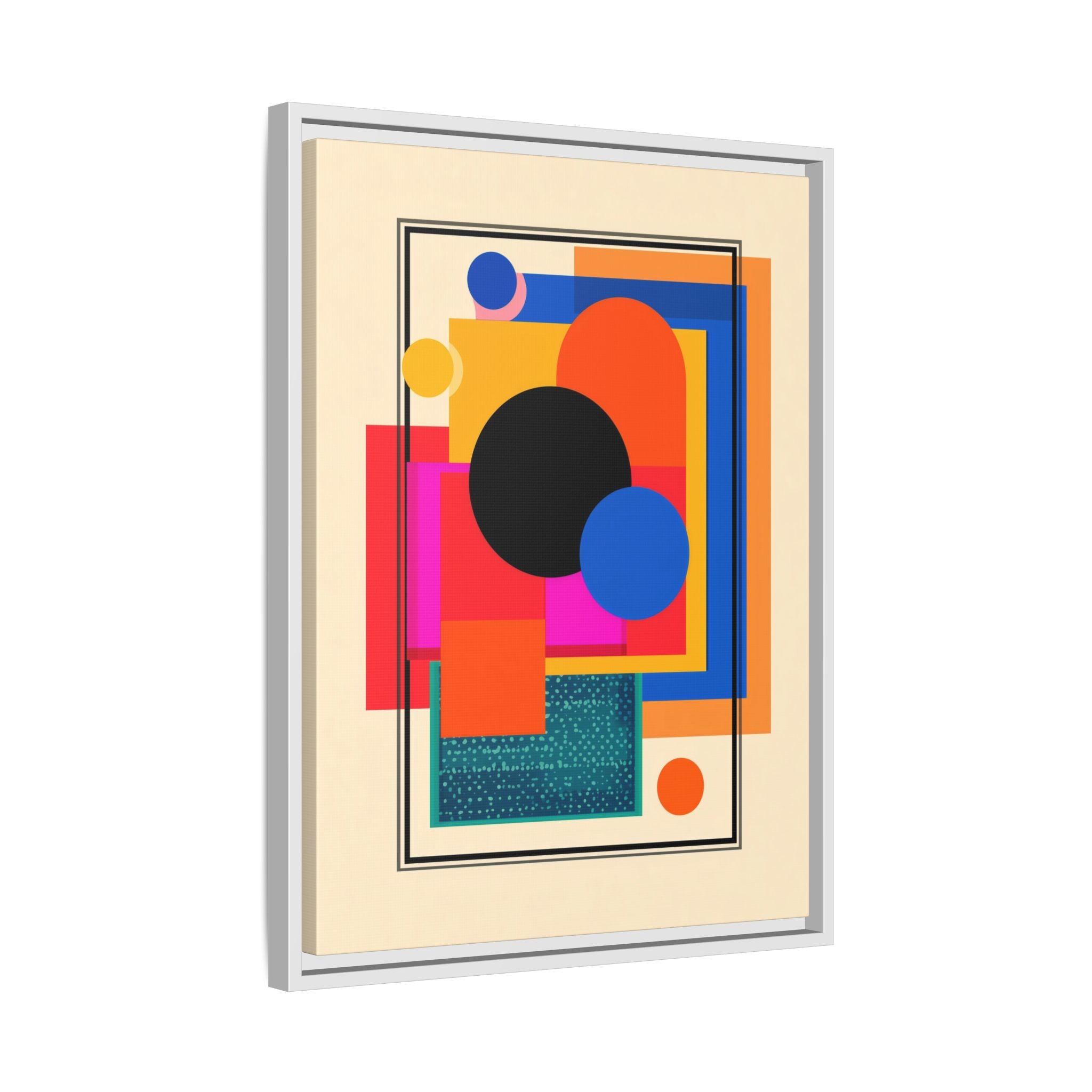 Geometric Harmony: Abstract Color Blocks, Mid-Century Modern Design, Minimalist Art Composition   |   Custom Orders Accepted