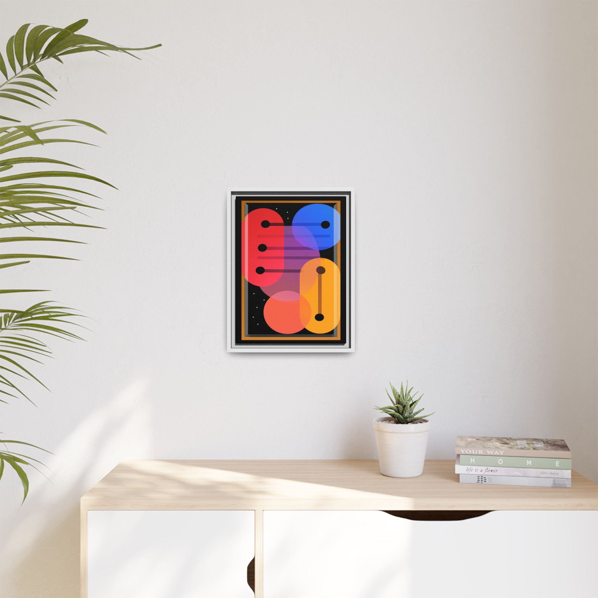 Celestial Geometry: Organic Shapes in Motion, Digital Abstract Composition, Vibrant Color Intersections   |   Custom Orders Accepted