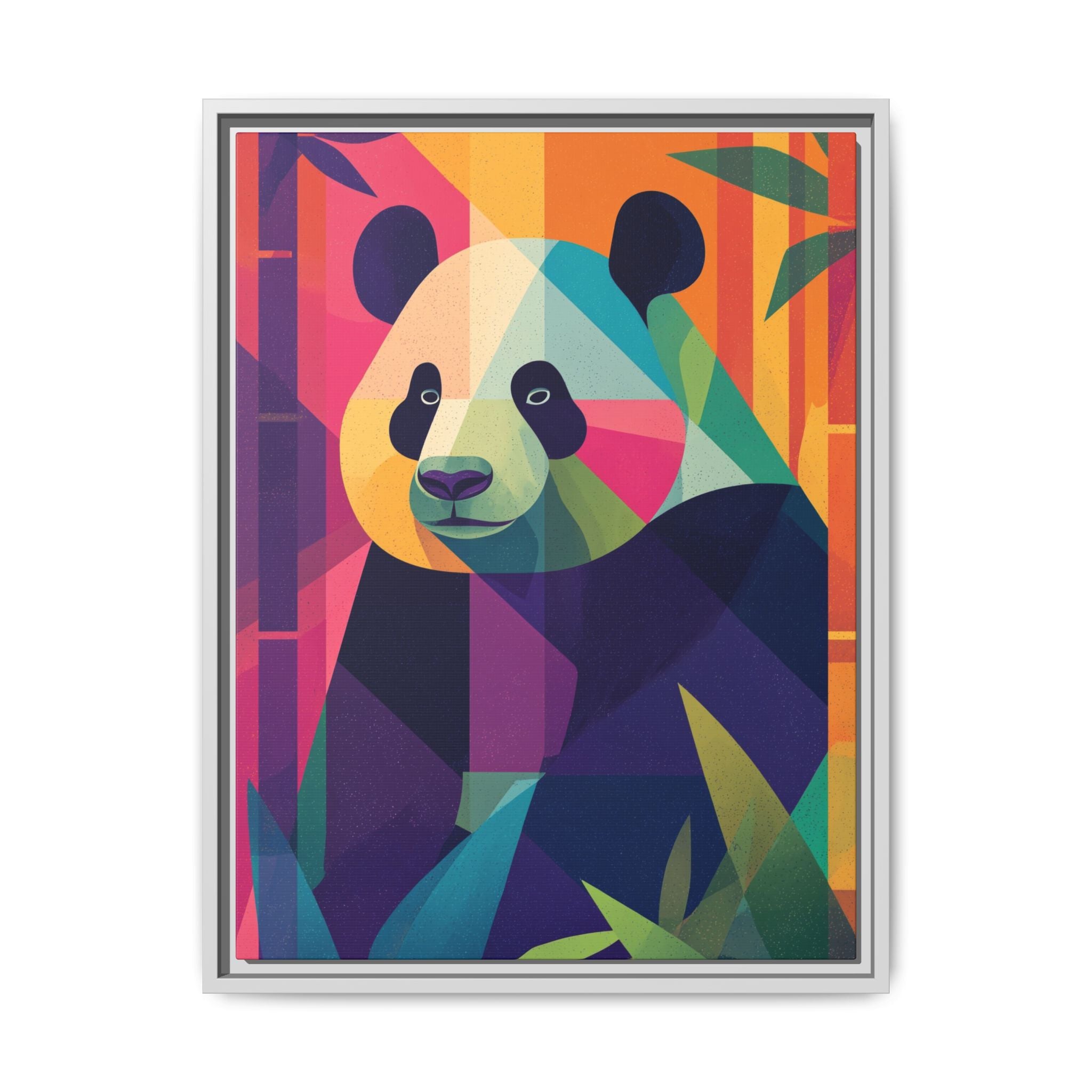 Geometric Panda: Mosaic Wildlife Portrait, Digital Polygonal Art   |  Personalized & Custom Orders Available