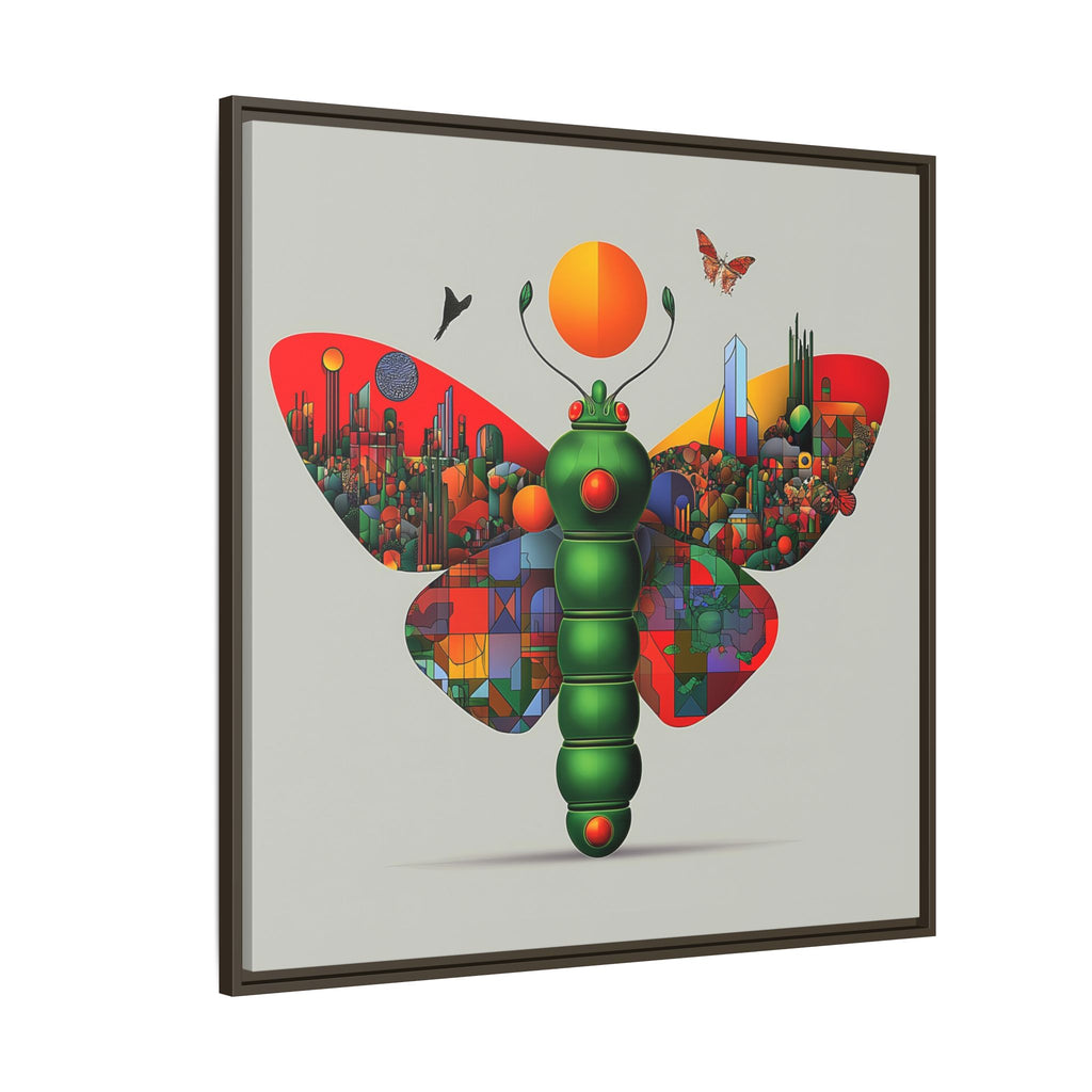 Urban Metamorphosis: Geometric Butterfly Cityscape, Cubist Digital Illustration   |    Custom Orders Available