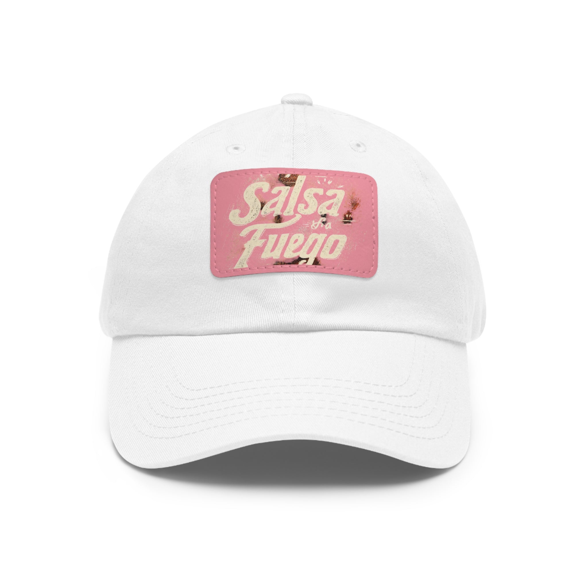 Salsa Fuego Dad Hat with Leather Patch (Rectangle)