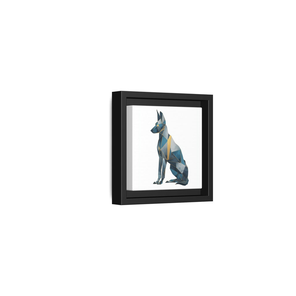 Geometric Canine Mosaic: Fractured Blue Shepherd, Modern Polygonal Art   |  Personalized & Custom Orders Available