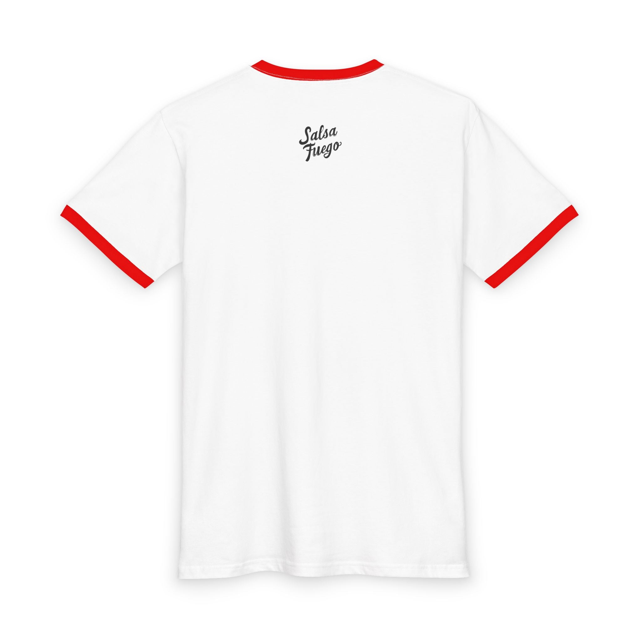 Salsa Fuego Ringer Tee — Spicy Latin Dance & Salsa Shirt (Cotton)