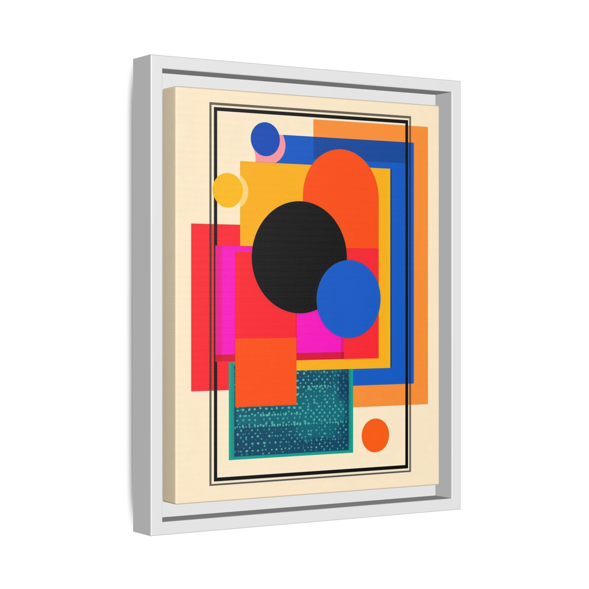 Geometric Harmony: Abstract Color Blocks, Mid-Century Modern Design, Minimalist Art Composition   |   Custom Orders Accepted