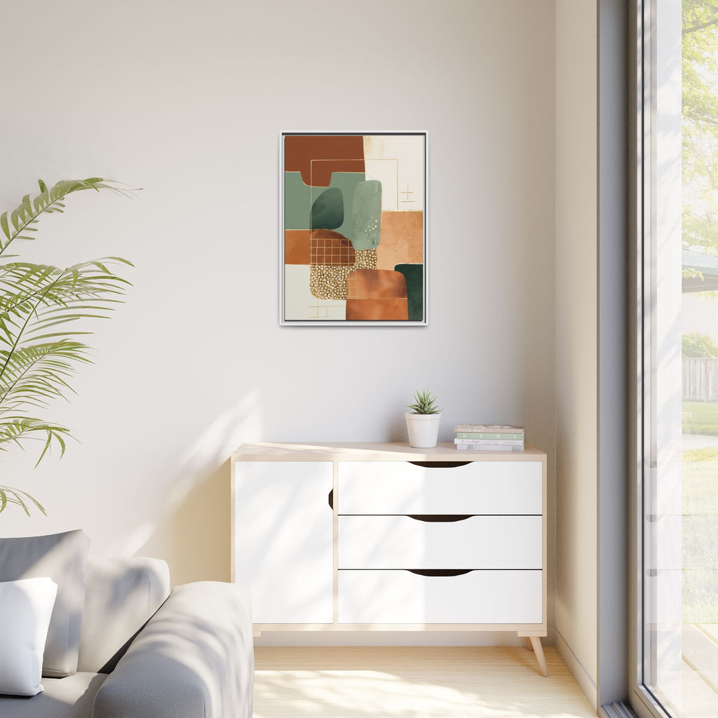 Geometric Harmony: Abstract Minimalist Art, Mid-Century Modern Design, Organic Shapes Composition   |   Custom Orders Accepted